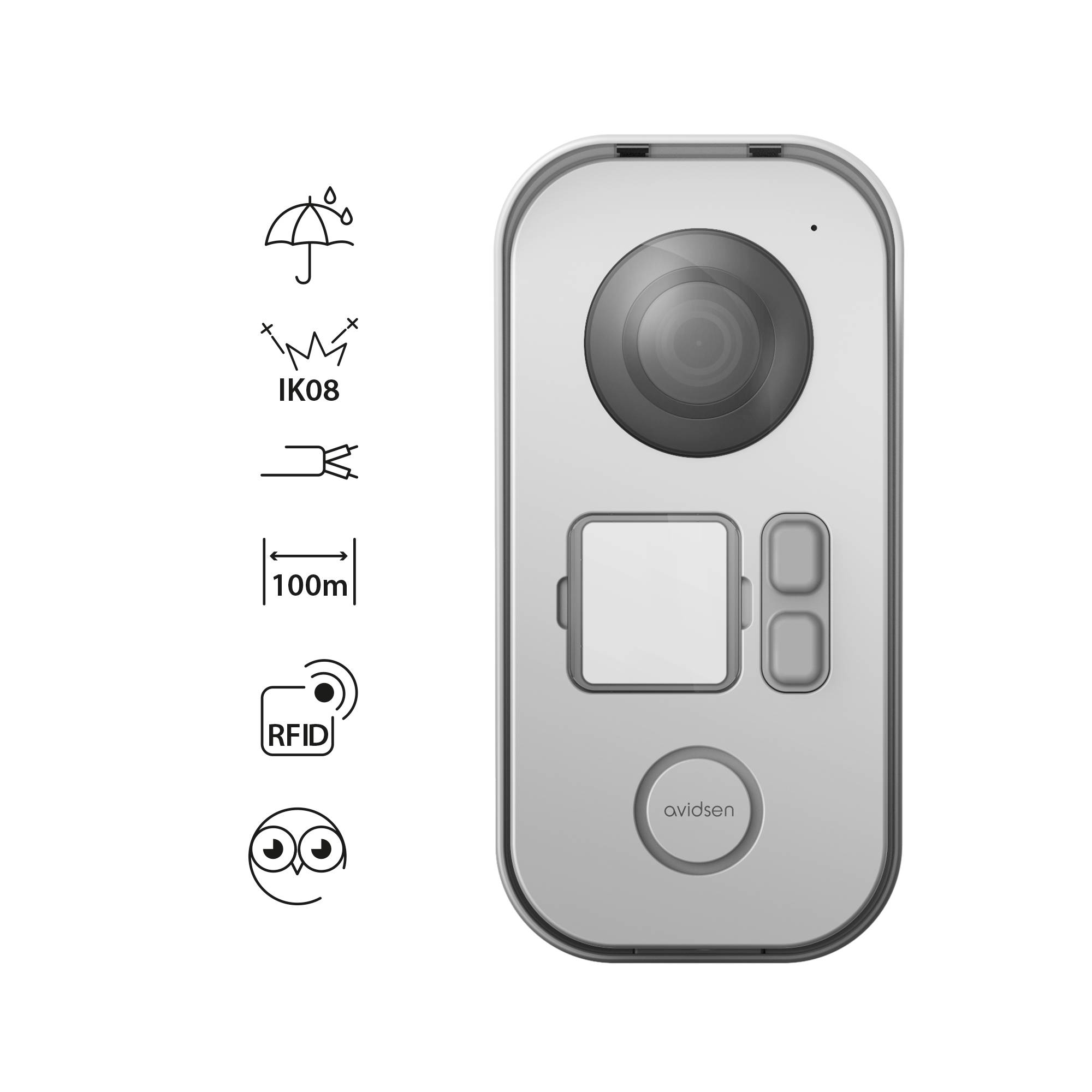 Interphone vidéo Avidsen BAMBOOVIEW filaire Set complet