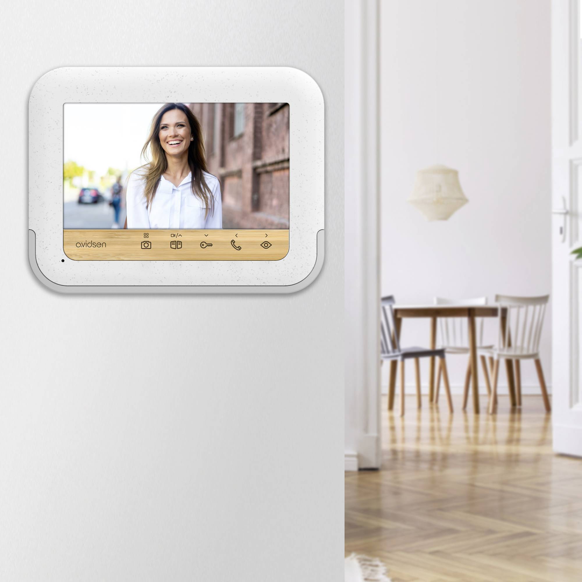 Interphone vidéo Avidsen BAMBOOVIEW filaire Set complet