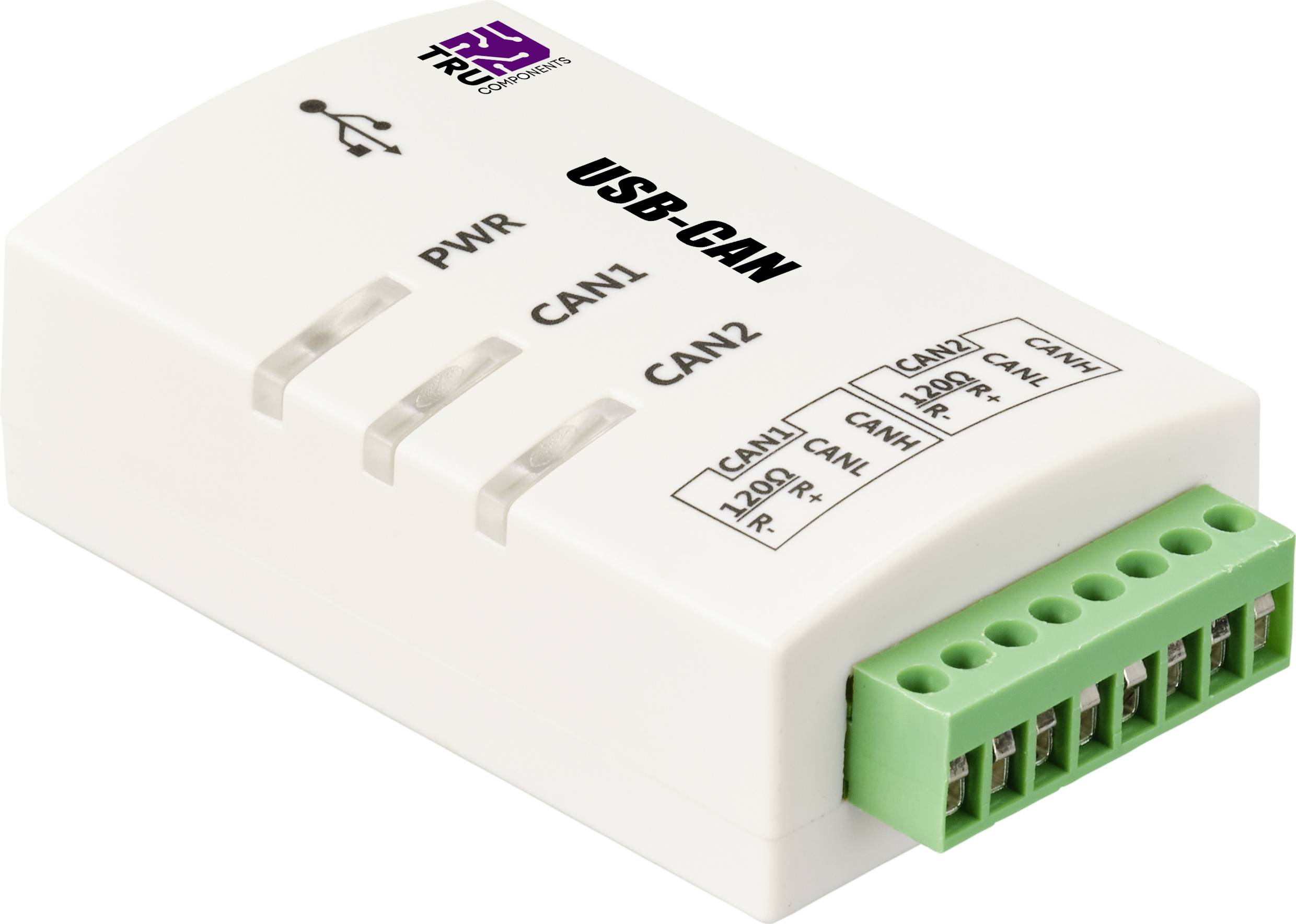 Convertisseur CAN TRU COMPONENTS TC-9474804 USB, Bus CAN, Sub-D9 sans séparation galvanique 5 V/DC 1 pc(s)