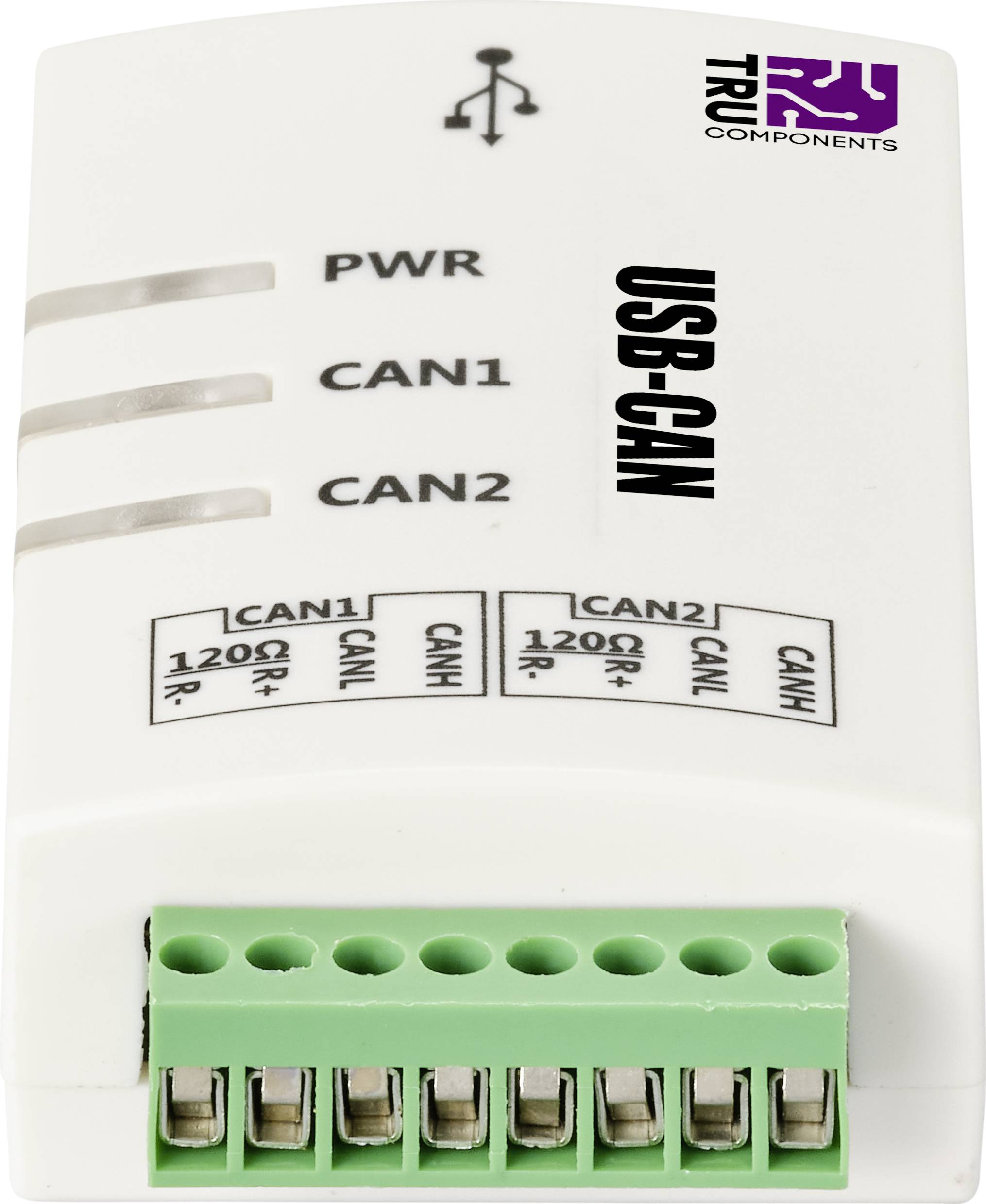 Convertisseur CAN TRU COMPONENTS TC-9474804 USB, Bus CAN, Sub-D9 sans séparation galvanique 5 V/DC 1 pc(s)