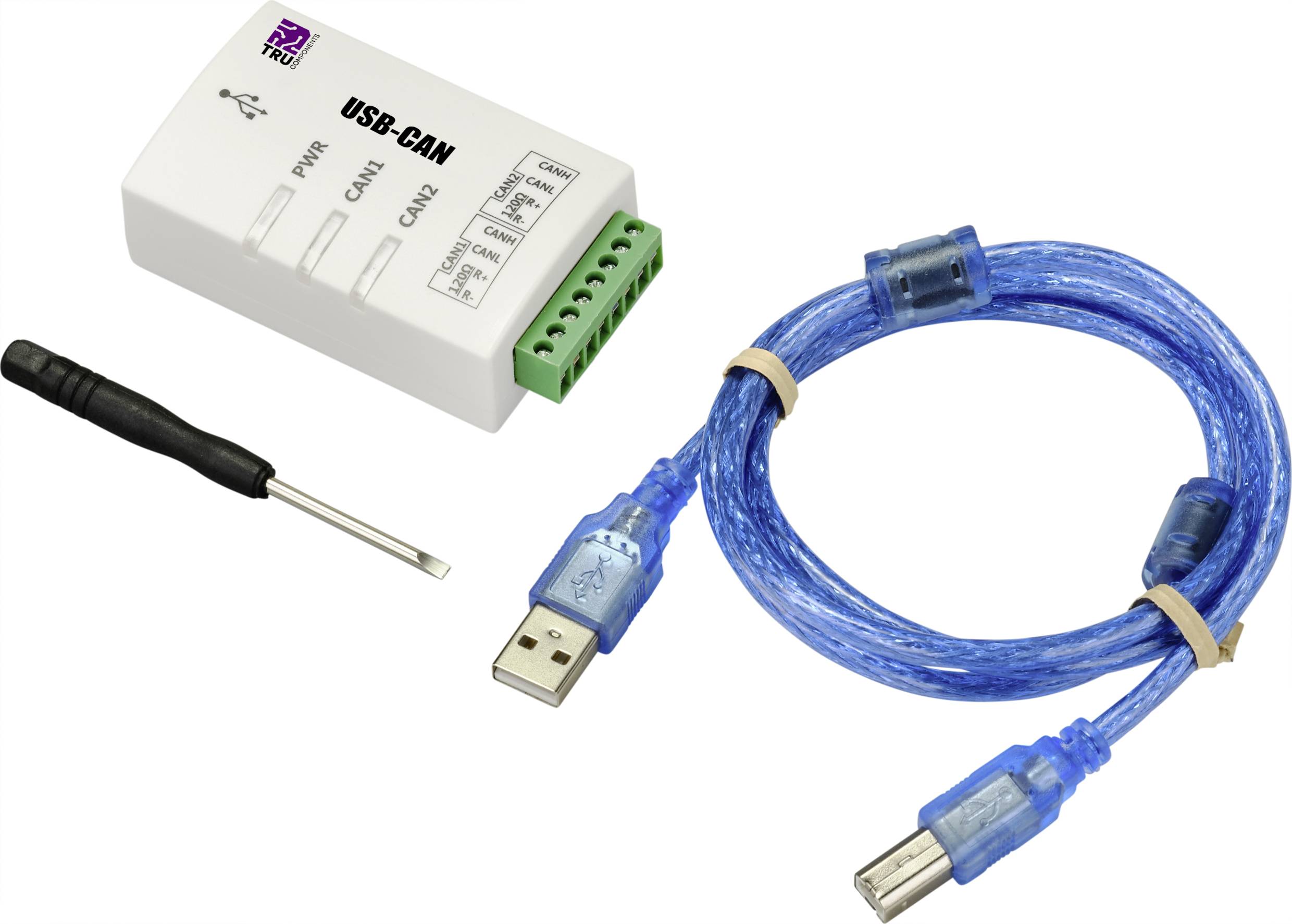 Convertisseur CAN TRU COMPONENTS TC-9474804 USB, Bus CAN, Sub-D9 sans séparation galvanique 5 V/DC 1 pc(s)