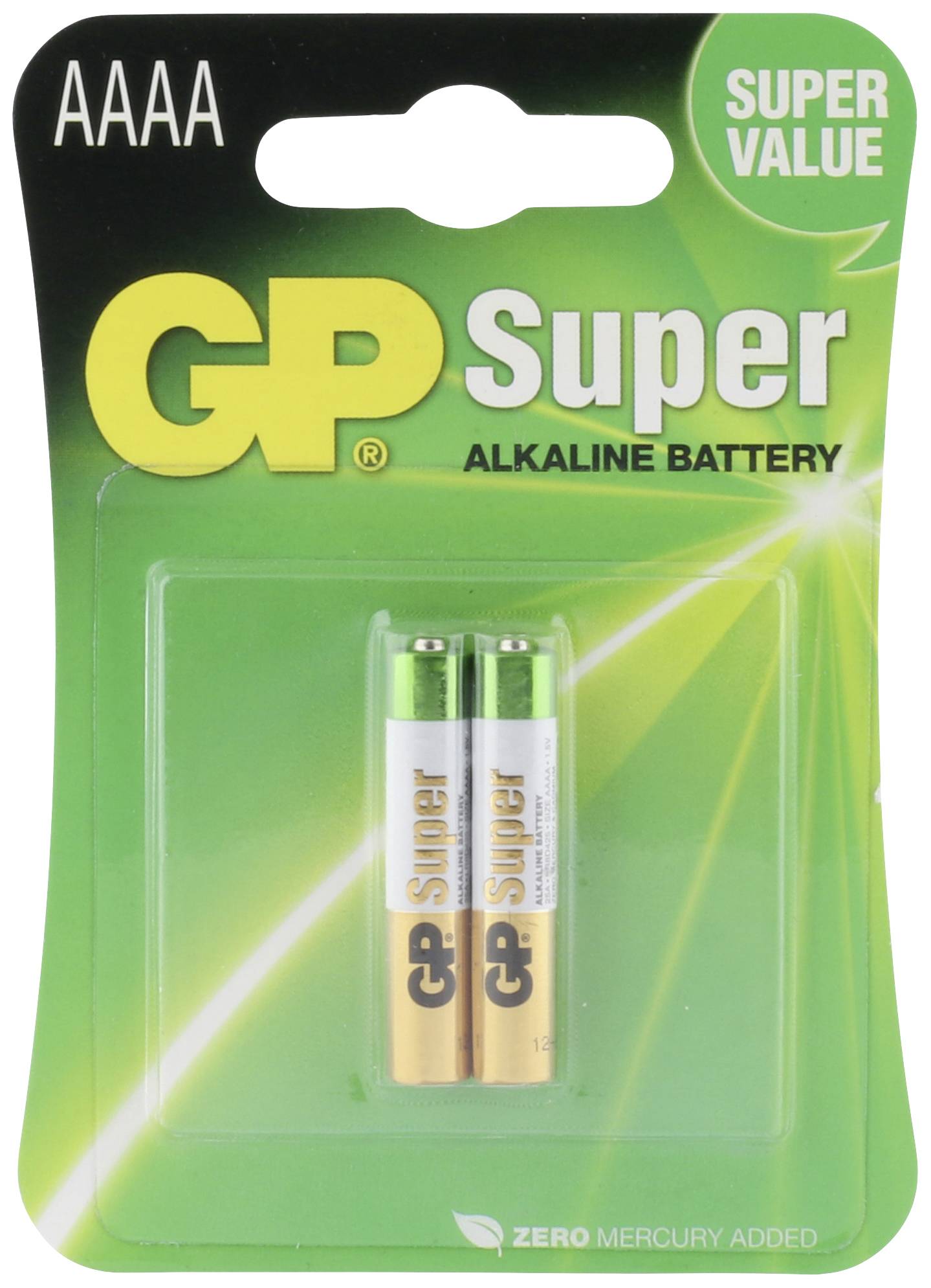 Pile LR61 (AAAA) LR61 (AAAA) alcaline(s) GP Batteries GPSUP25A615C2 1.5 V 2 pc(s)