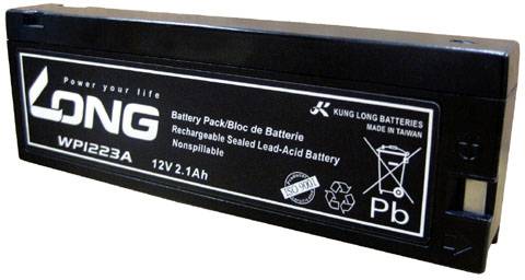 Long WP1223A WP1223A Batterie au plomb 12 V plomb (AGM) (l x H x P) 182 x 61 x 23 mm pince auto-décharge réduite, sans entretien