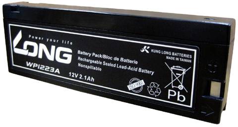 Long WP1223A WP1223A Batterie au plomb 12 V plomb (AGM) (l x H x P) 182 x 61 x 23 mm pince auto-décharge réduite, sans entretien