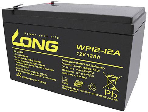 Long WP12-12A/F2 WP12-12A/F2 Batterie au plomb 12 V 12 Ah plomb (AGM) (l x H x P) 151 x 98 x 98 mm cosses plates 6,35 mm