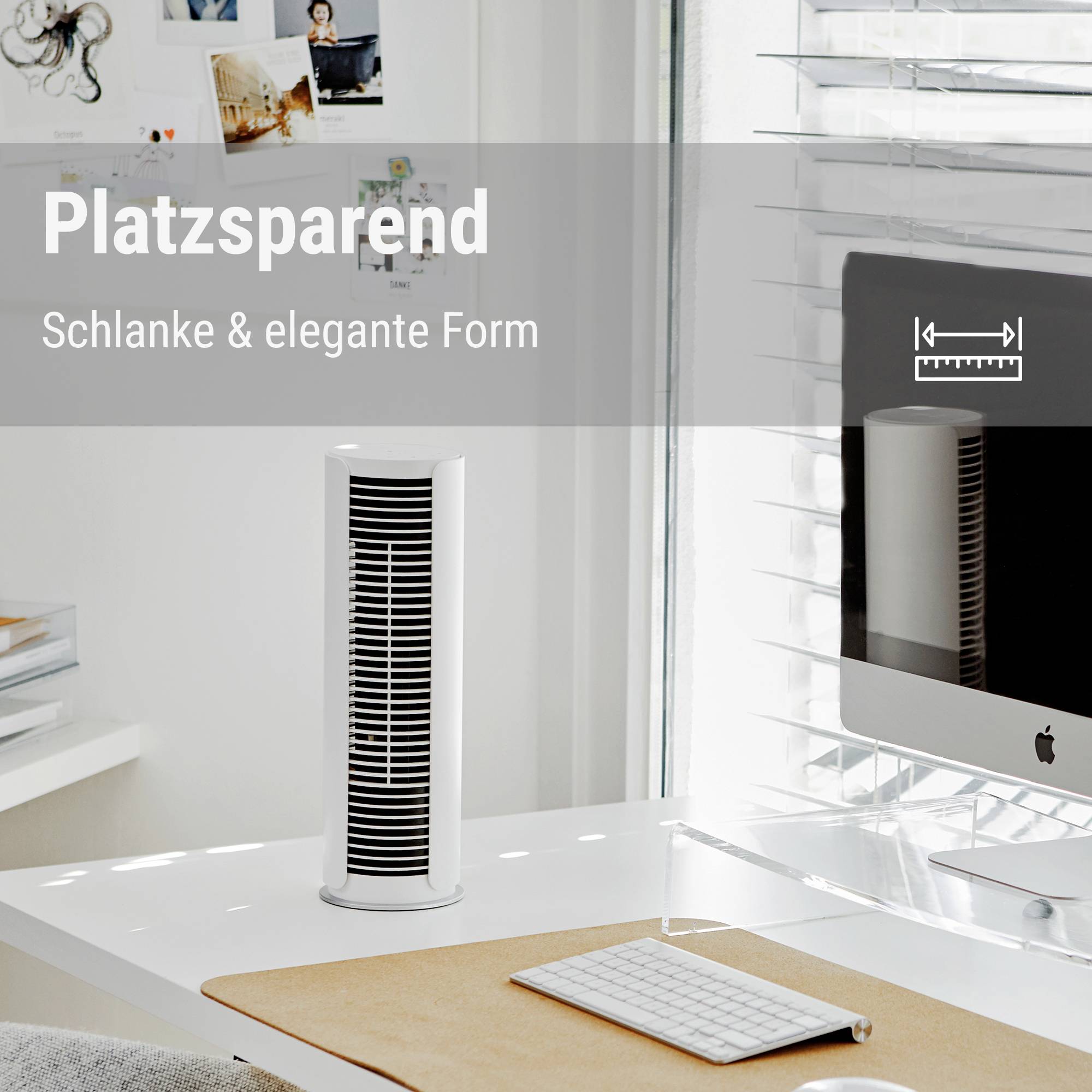 Stadler Form Peter little Ventilateur de table 9 W (Ø x H) 10.9 cm x 361 mm blanc pivotant