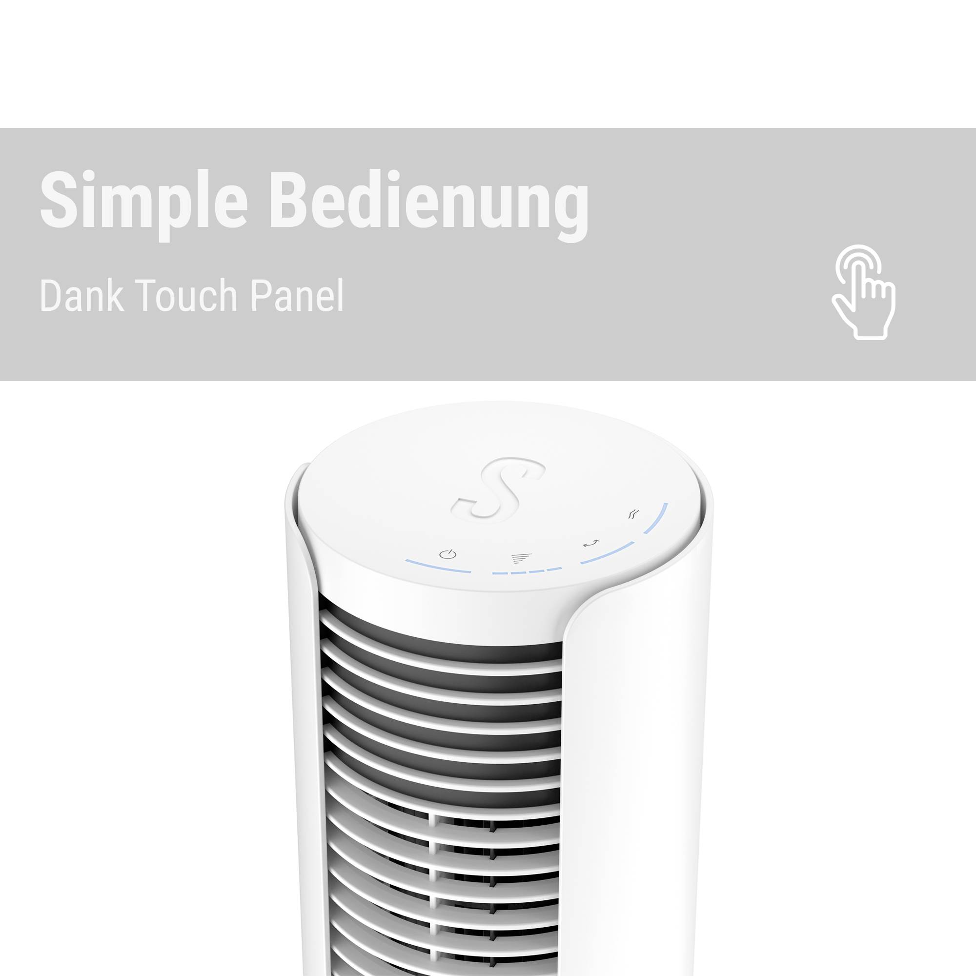 Stadler Form Peter little Ventilateur de table 9 W (Ø x H) 10.9 cm x 361 mm blanc pivotant