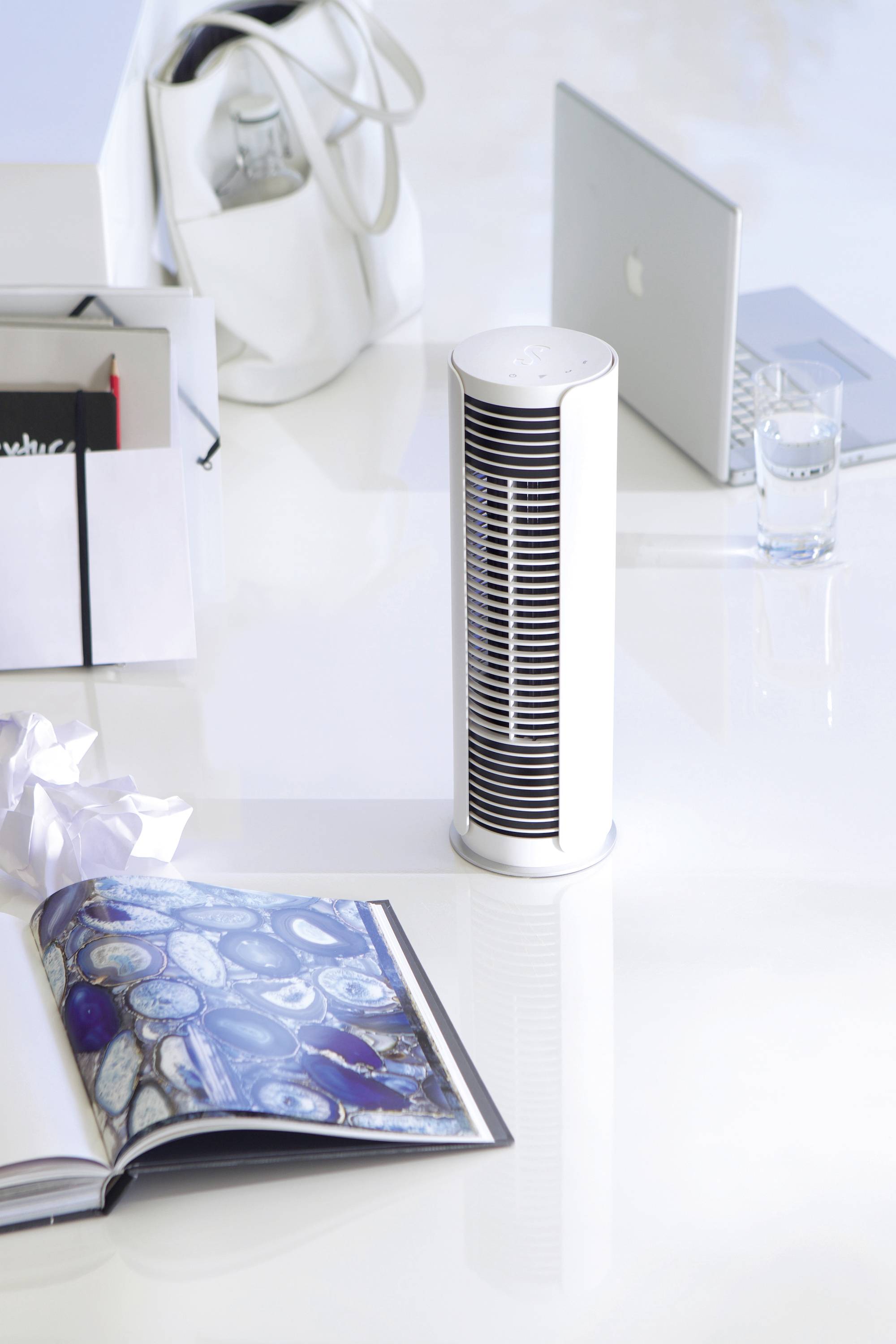 Stadler Form Peter little Ventilateur de table 9 W (Ø x H) 10.9 cm x 361 mm blanc pivotant