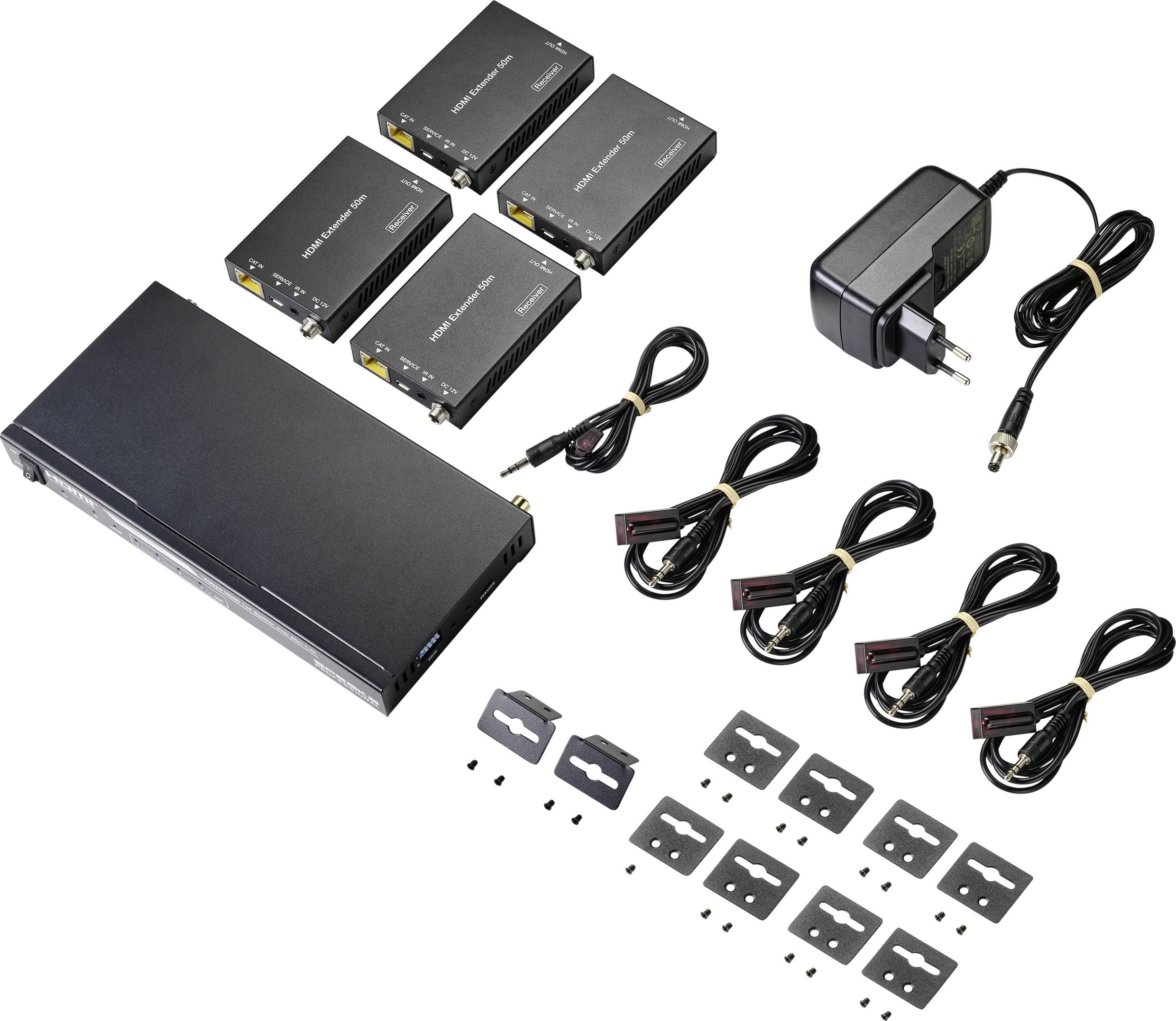 Prolongateur HDMI SpeaKa Professional SP-HDS-700 HDMI™ câble réseau RJ45 50 m