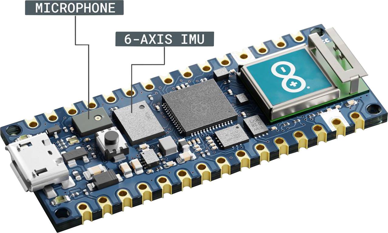 Arduino ABX00053 Carte NANO RP2040 CONNECT I/O-Pins Nano