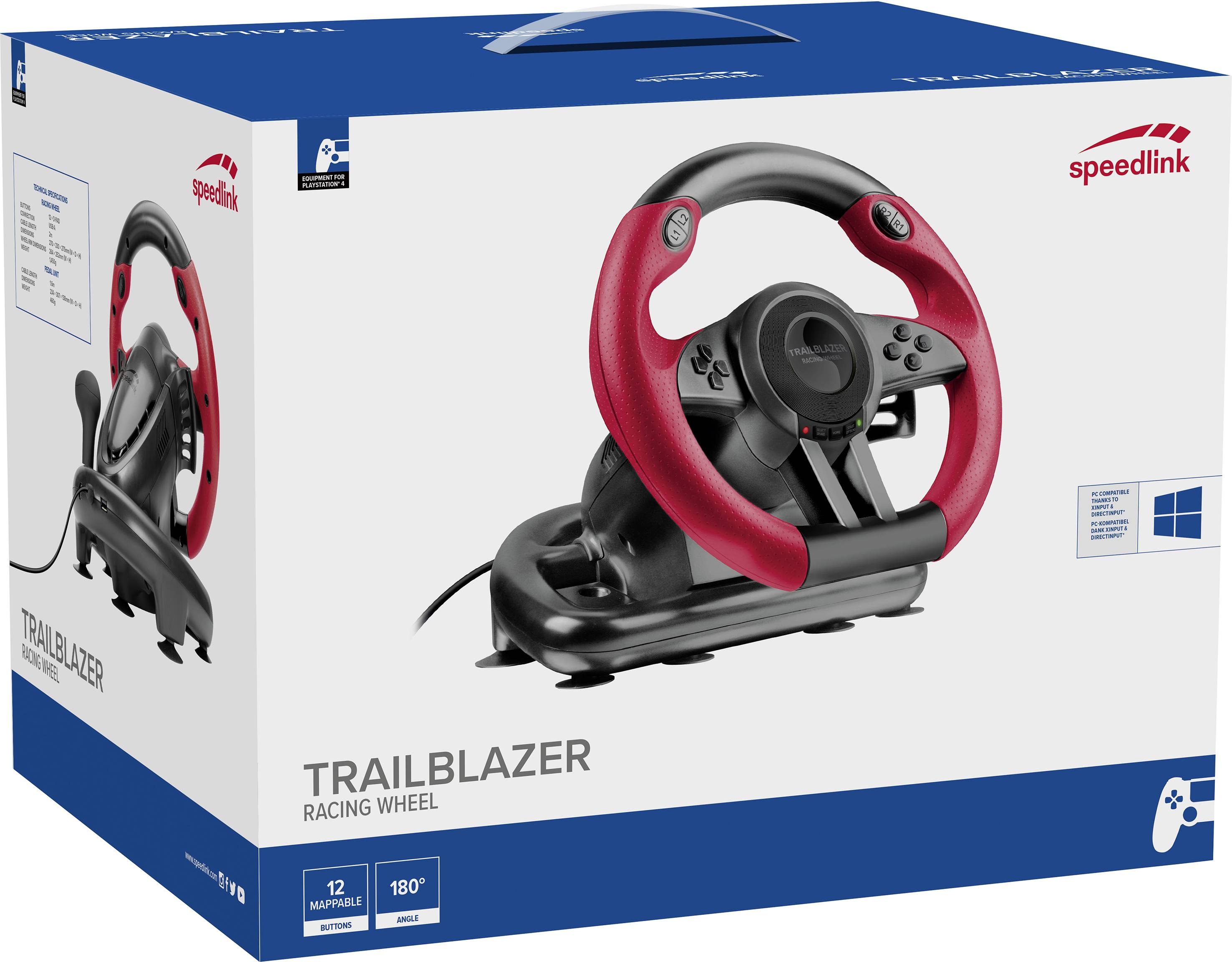 SpeedLink TRAILBLAZER Racing Wheel Volant USB PlayStation 3, PlayStation 4, PlayStation 4 Slim, PlayStation 4 Pro, PC, Xbox One