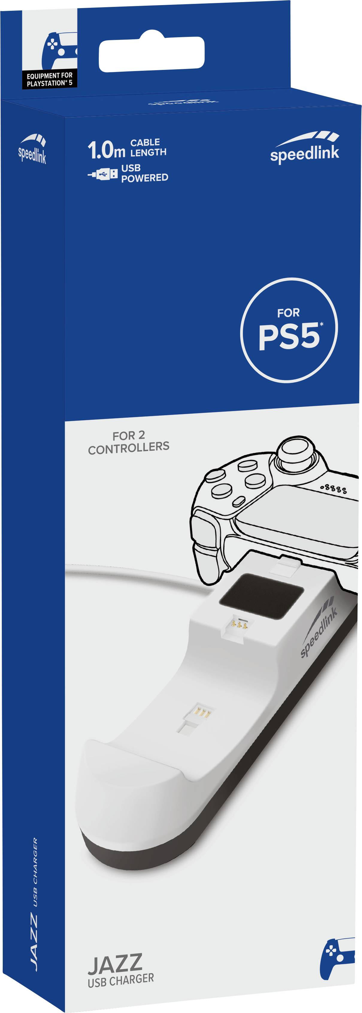 SpeedLink JAZZ USB Charger Station de charge pour manette PS5