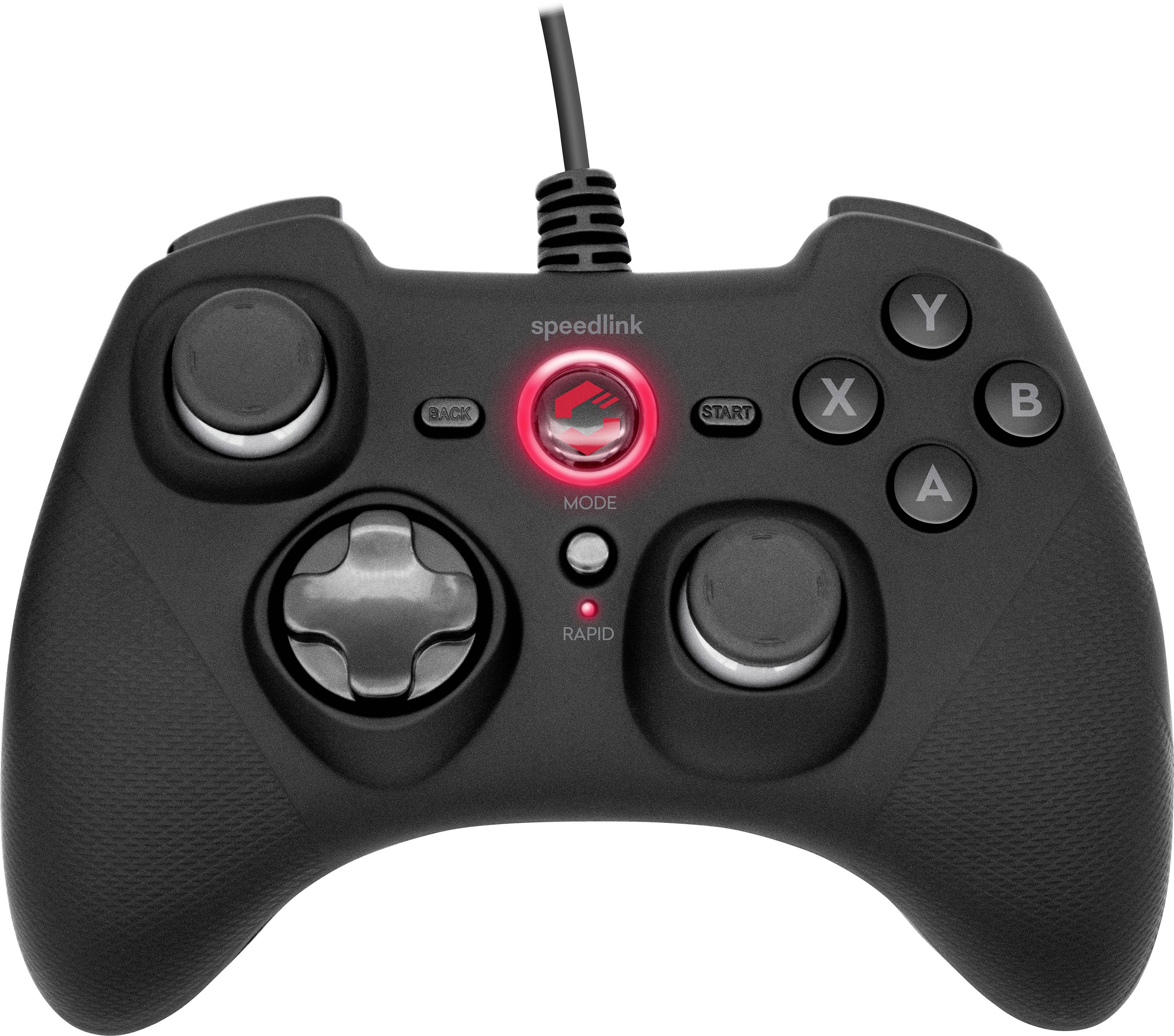 SpeedLink RAIT Manette de jeu PC, PlayStation 3, Nintendo Switch noir