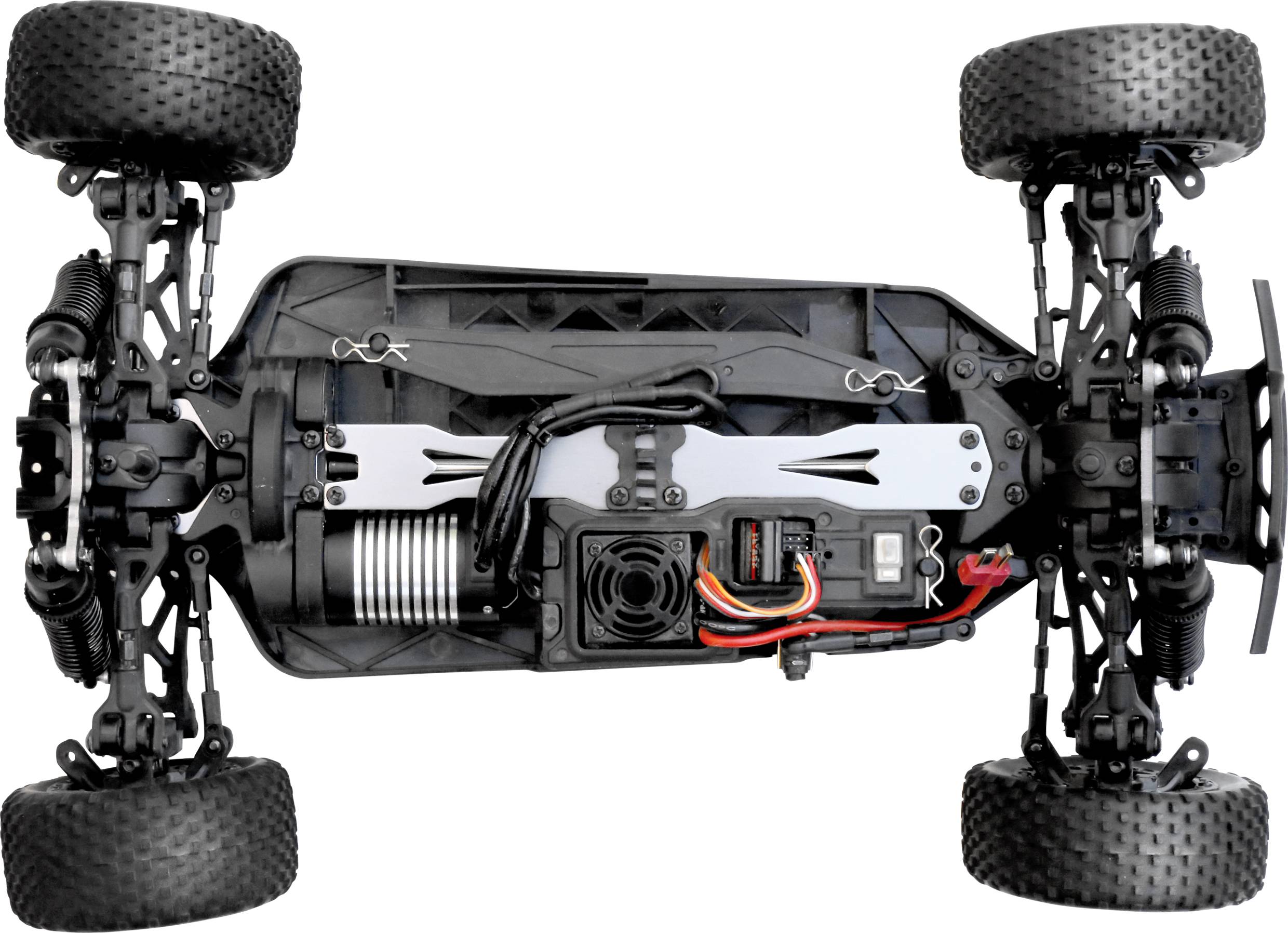 Reely Chalk 4WD gris craie brushless 1:10 Auto RC électrique Buggy 4 roues motrices (4WD) 100% RtR 2,4 GHz avec accu, chargeur et