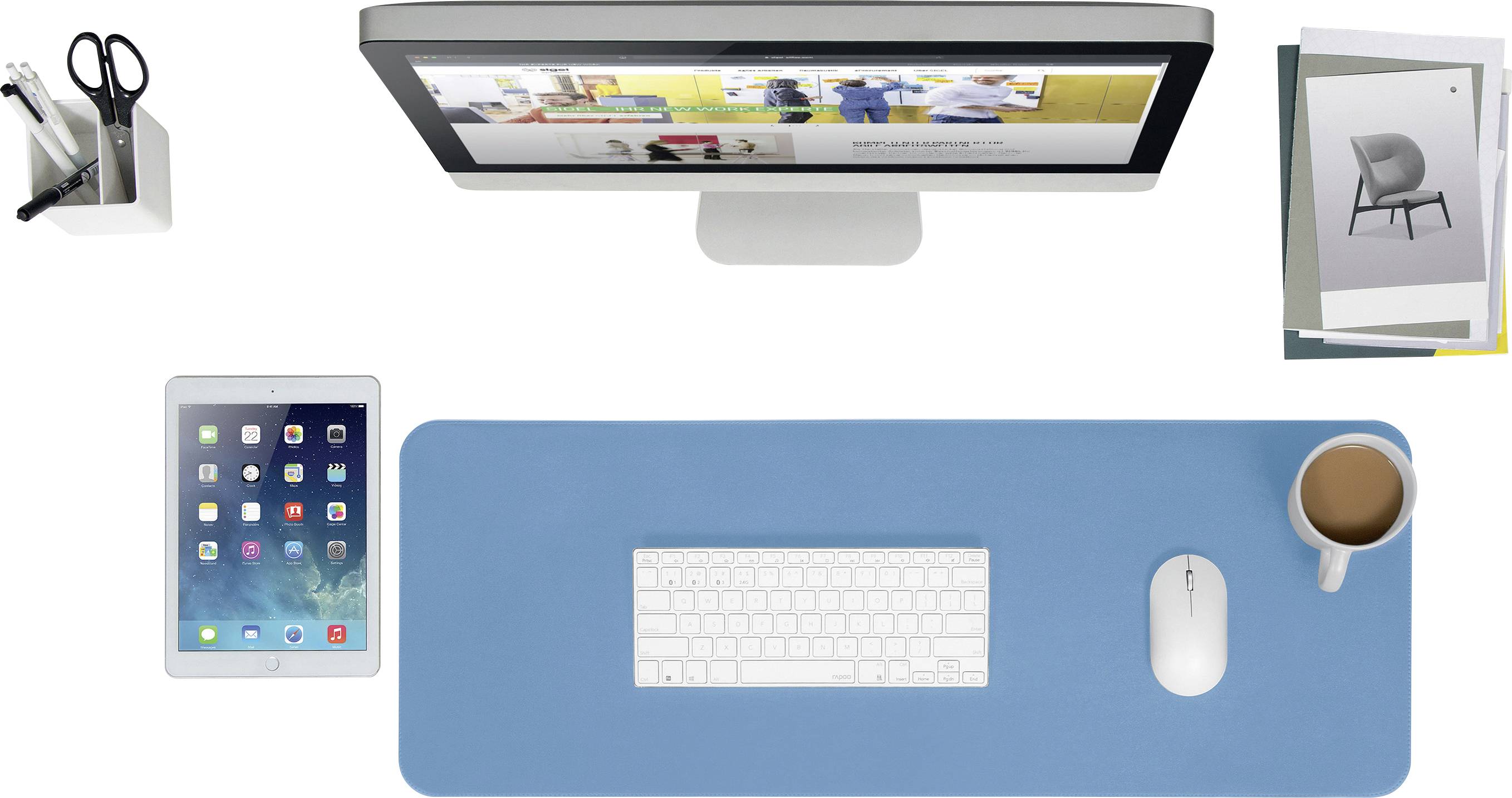 Sigel SA602 SA602 Sous-main bleu, vert (l x H) 800 mm x 300 mm