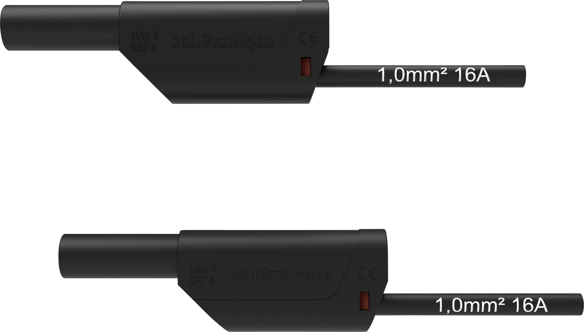 Schützinger VSFK 8500 / 1 / 200 / SW Cordon de mesure de sécurité mâle 4 mm mâle 4 mm 200.00 cm noir 1 pc(s)