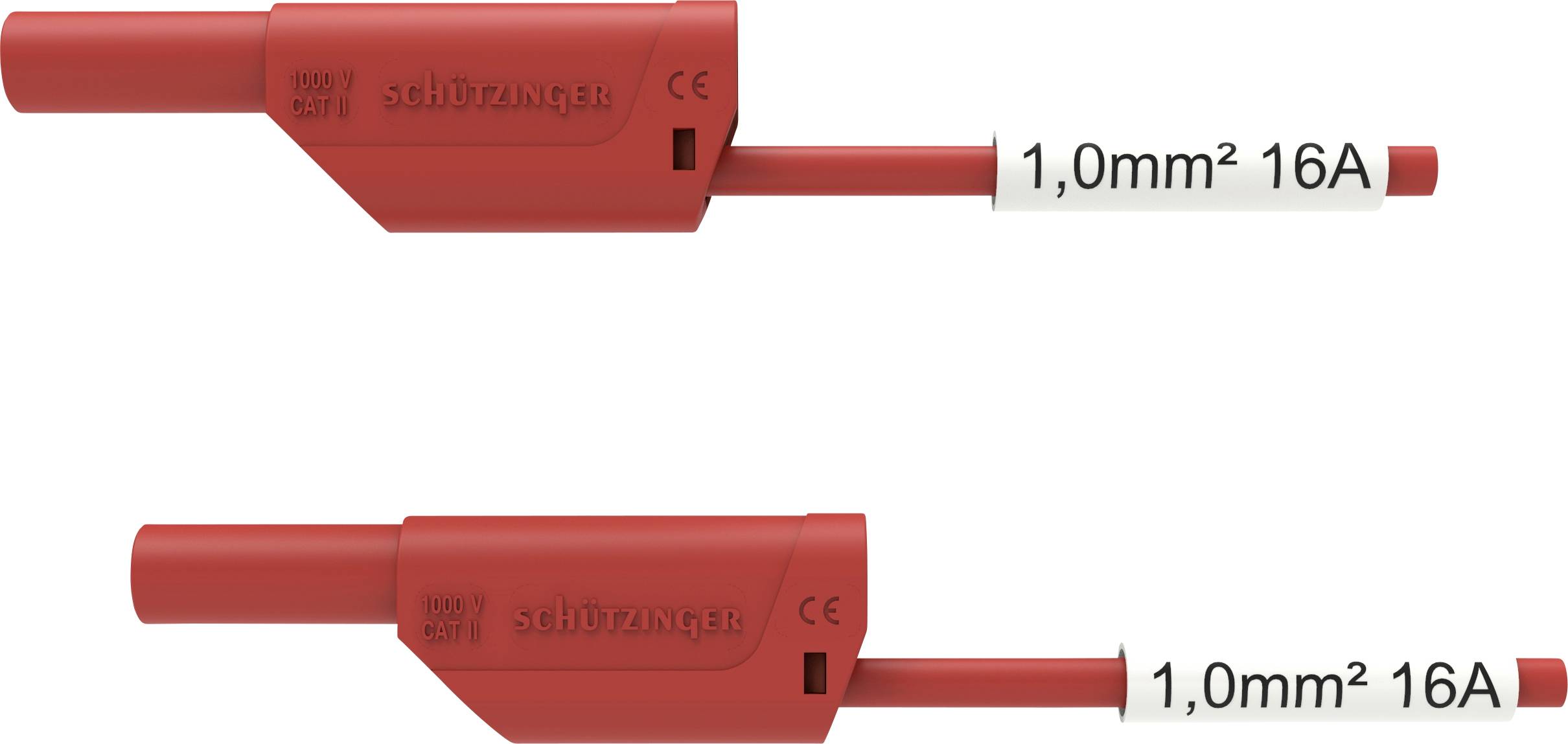 Schützinger VSFK 8500 / SIL1 / 100 / RT Cordon de mesure de sécurité mâle 4 mm mâle 4 mm 100.00 cm rouge 1 pc(s)