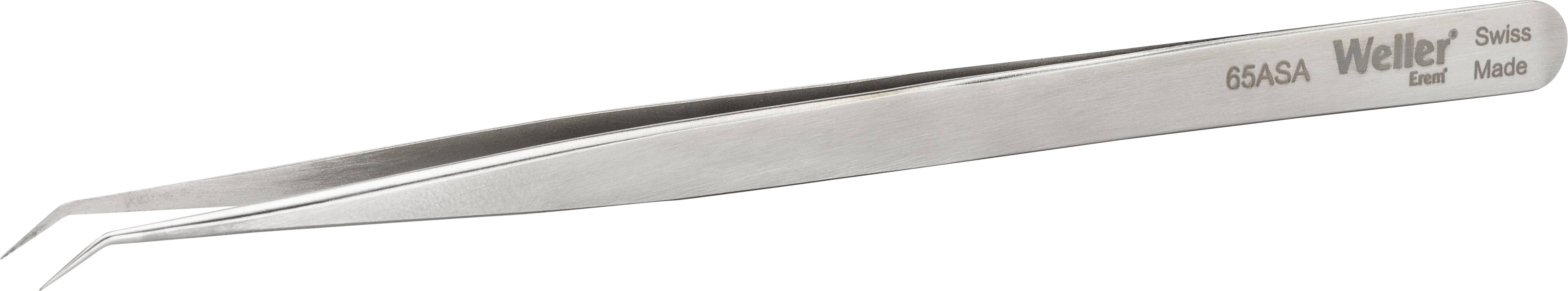 Weller Erem® 65ASA Pince brucelle de précision pointue, courbée à 50°, extra-fine 140.00 mm