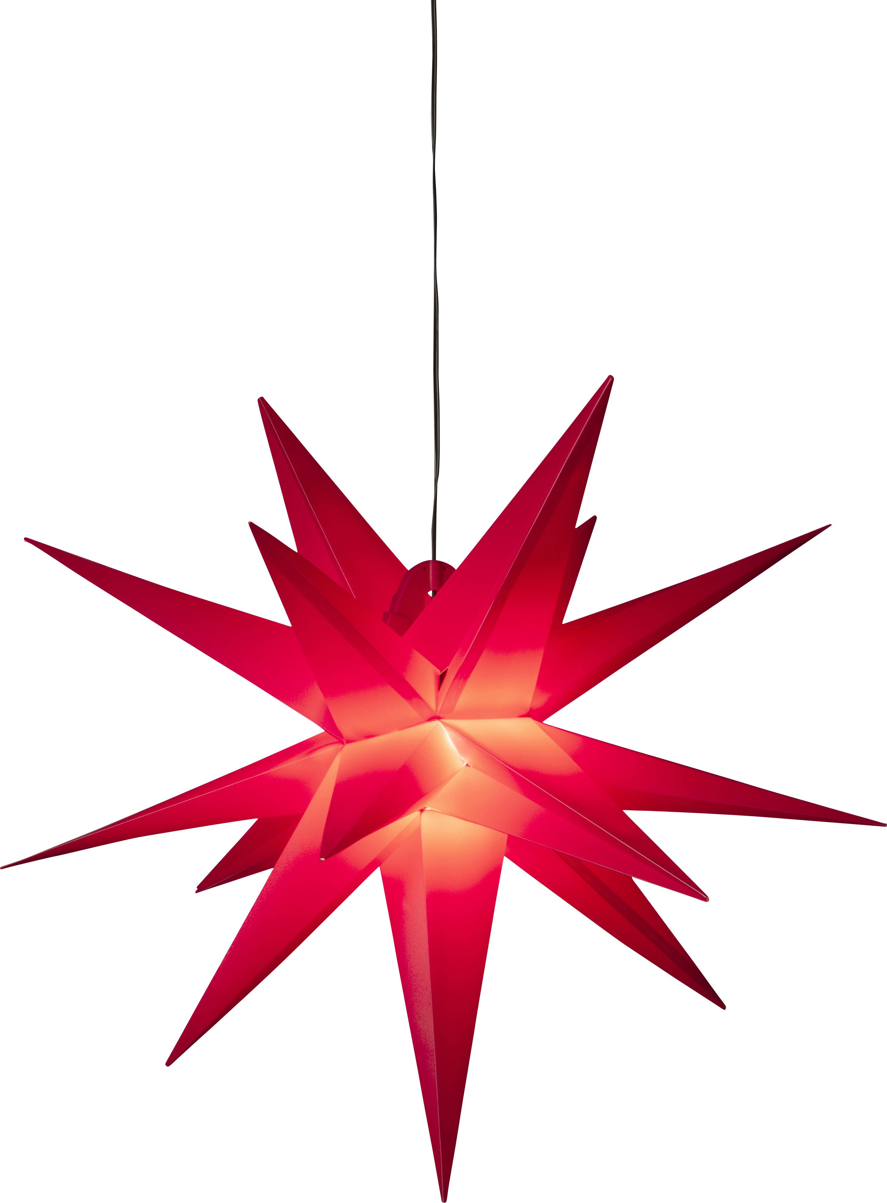 Konstsmide 5970-550 Étoile de Noël étoile blanc chaud LED rouge CEE: G (A - G)