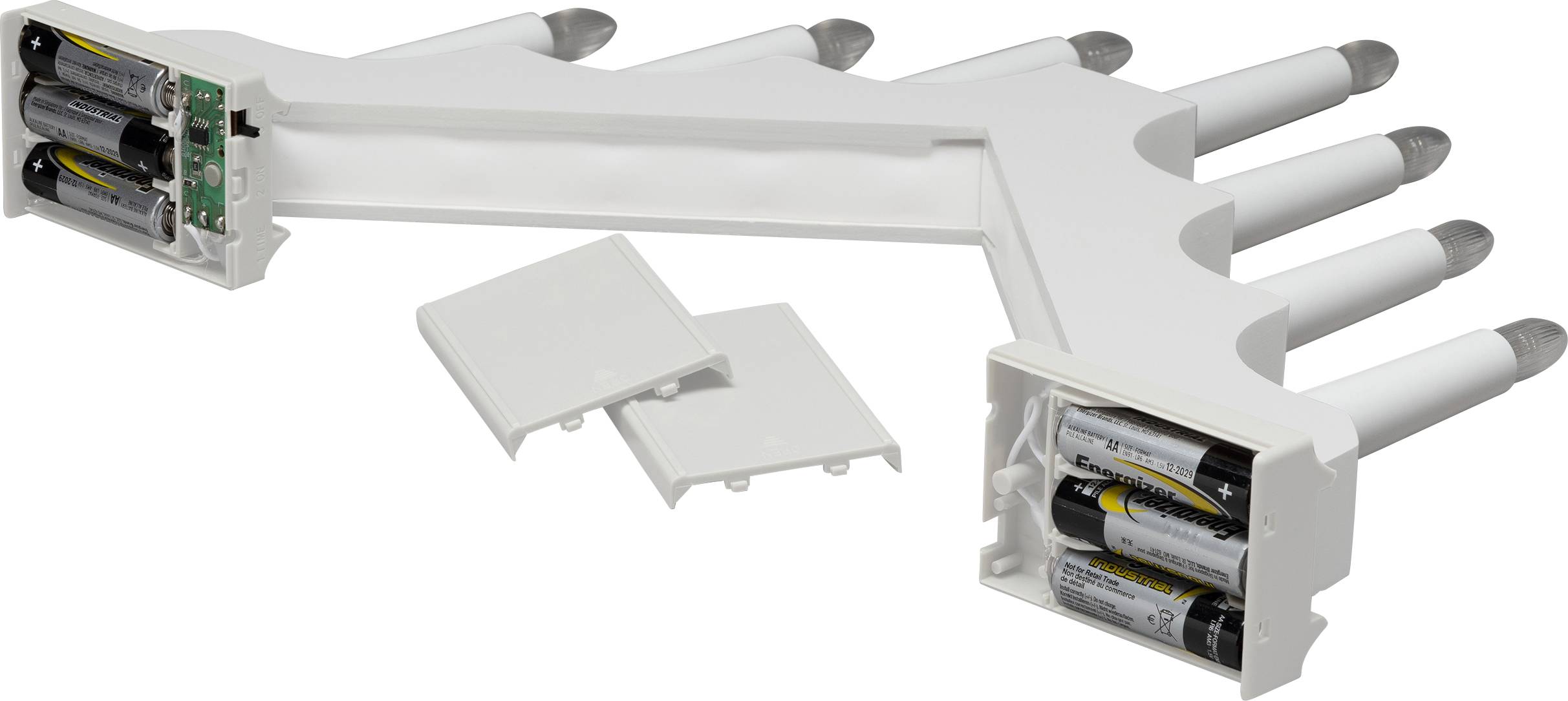 Konstsmide 2322-205 Arche en bougie pyramide blanc chaud LED blanc mat