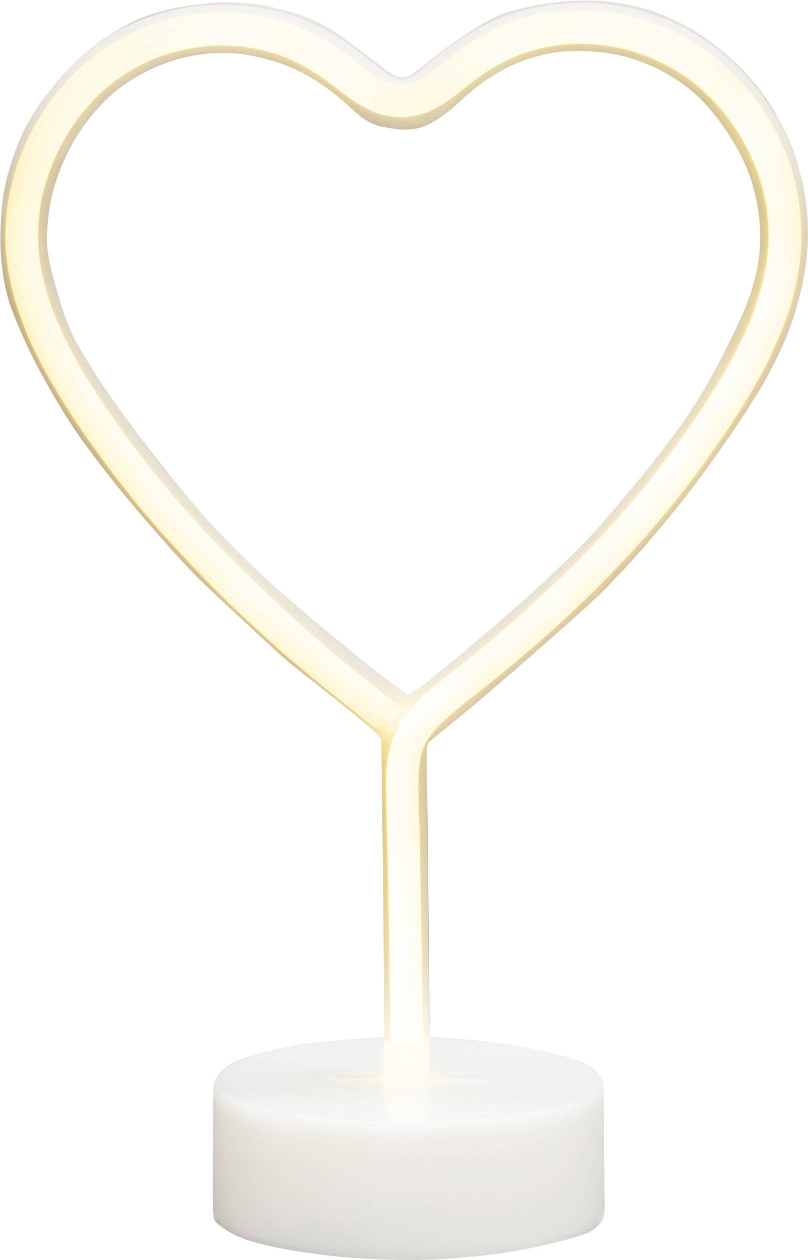 Konstsmide 3076-100 Silhouette à LED cœur blanc chaud LED blanc