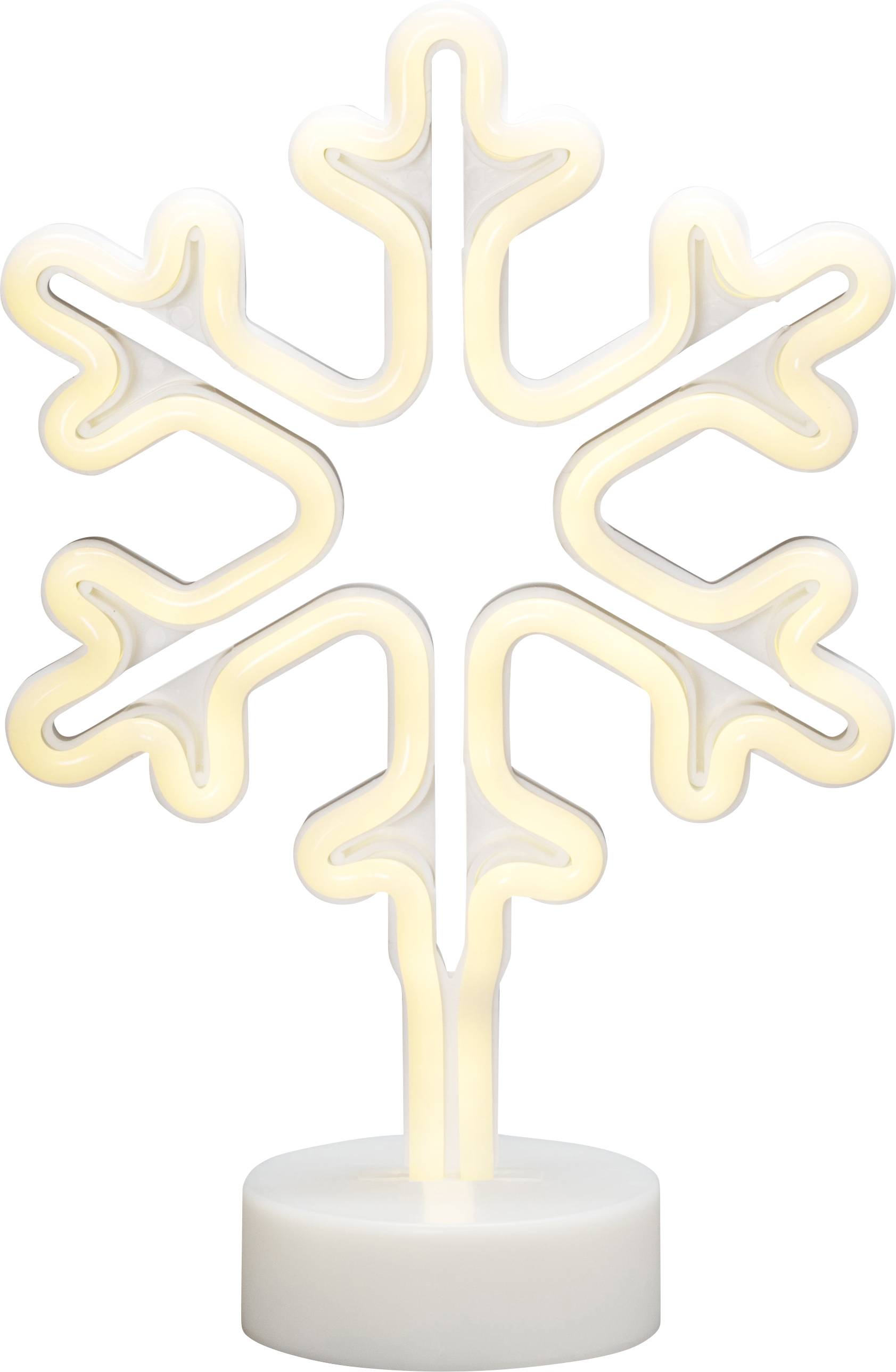 Konstsmide 3077-100 Silhouette à LED flocon de neige blanc chaud LED blanc