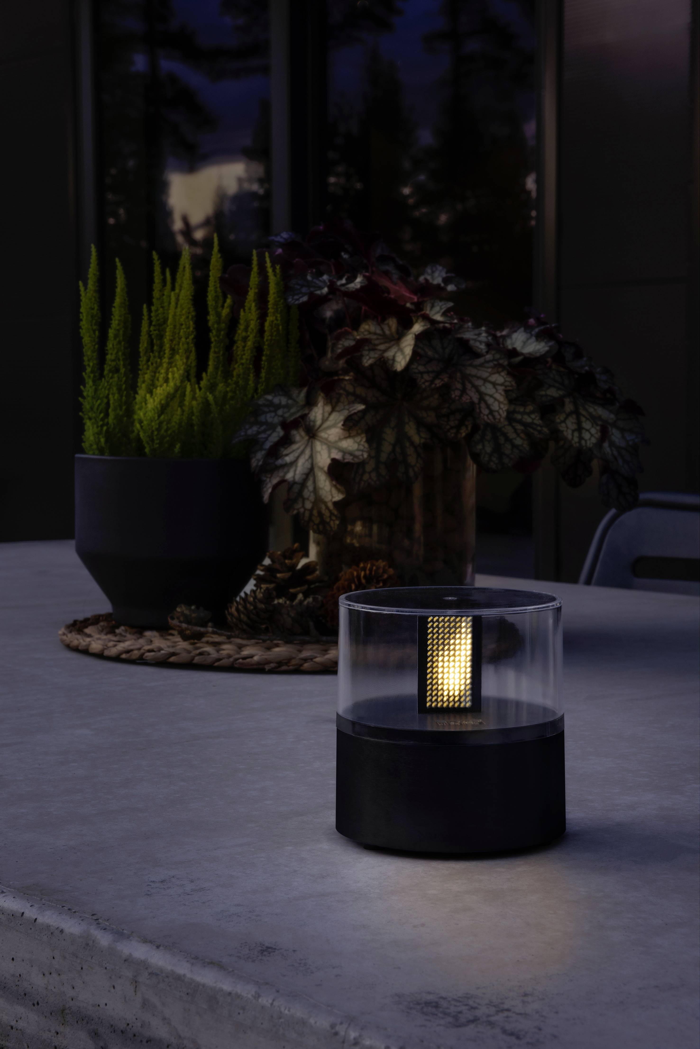 Konstsmide 1897-700 Décor à LED blanc chaud LED noir avec effet scintillement