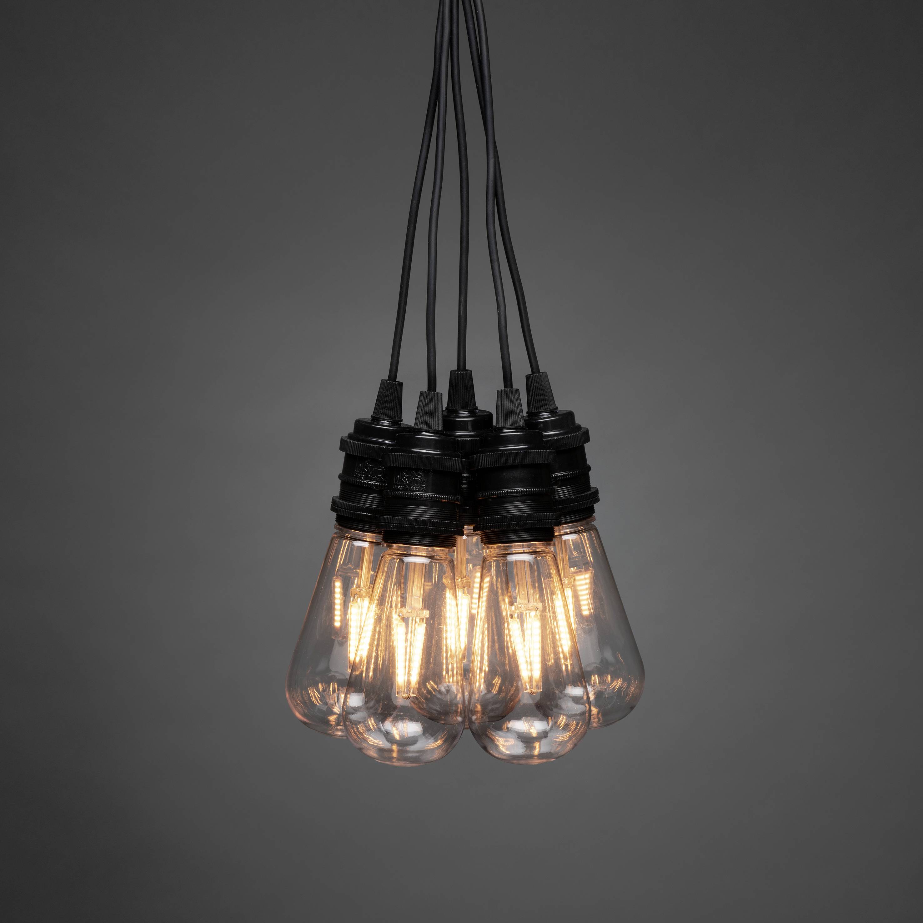 Konstsmide 2365-800 Guirlande lumineuse pour l'intérieur/extérieur CEE: F (A - G) sur secteur Nombre de lumière 10 LED ambré