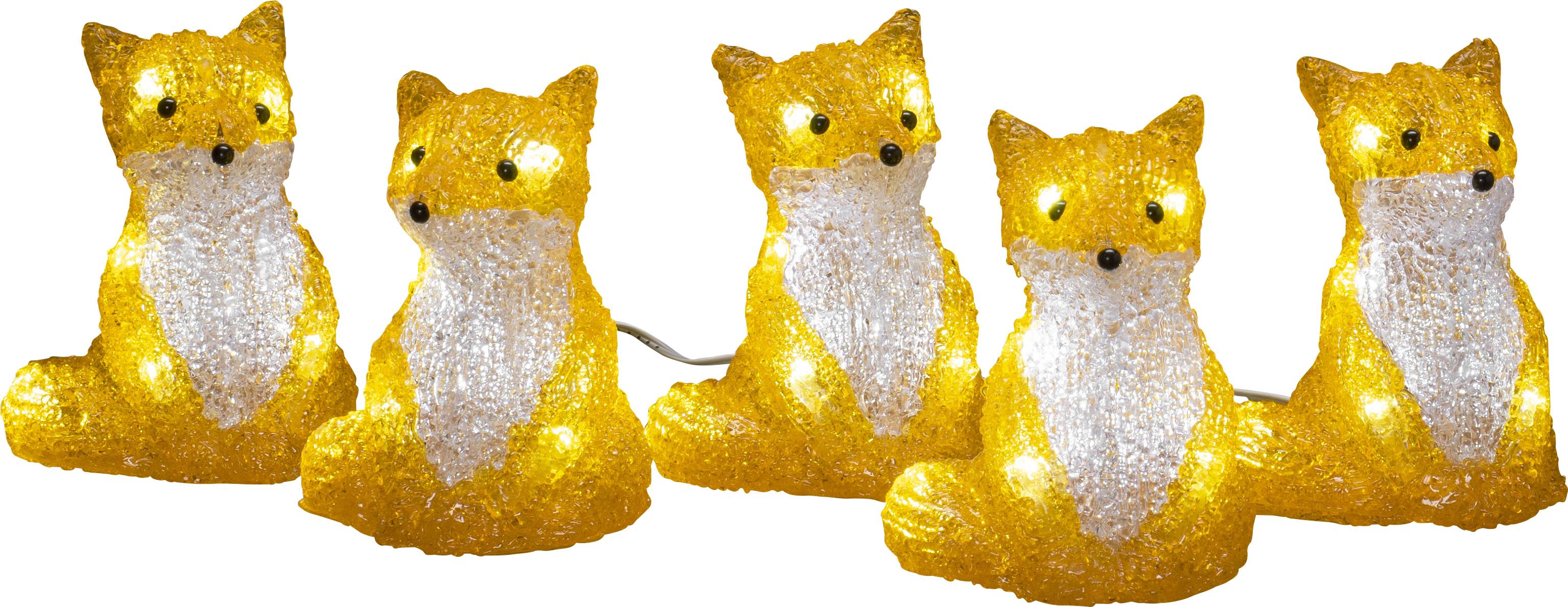 Konstsmide 6233-203 Acryl-Figur CEE: F (A - G) renards blanc froid LED blanc