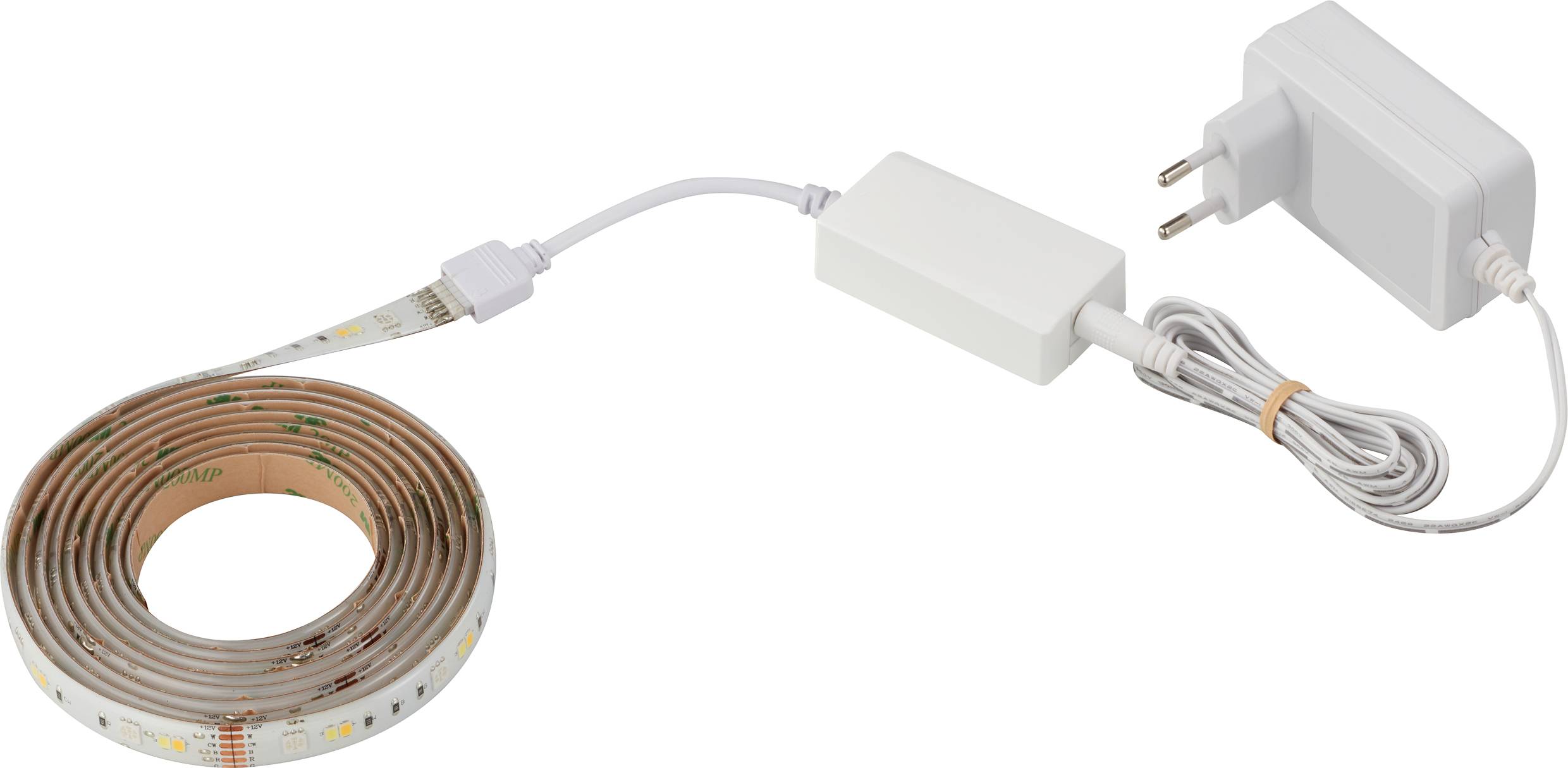 RGBW Tuya-App Stripes SY-4755426 Réglette lumineuse à Led avec connecteur mâle 230 V 2 m RVBB, blanc chaud, blanc froid 1 pc(s)