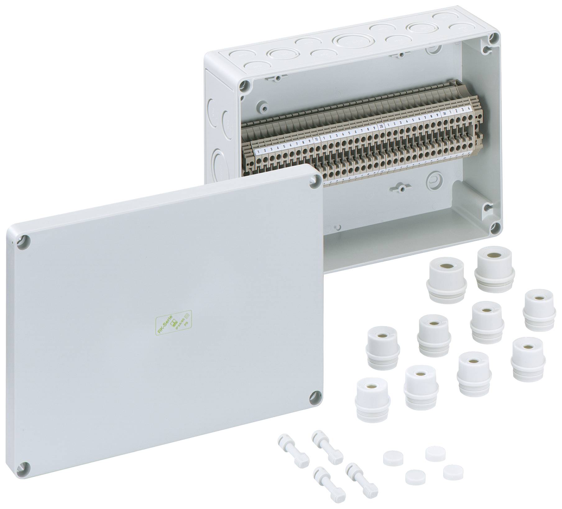 Spelsberg RKi 4/34-34x4q Boîtier pour bloc de jonction 180 x 254 x 90 plastique gris 1 pc(s)