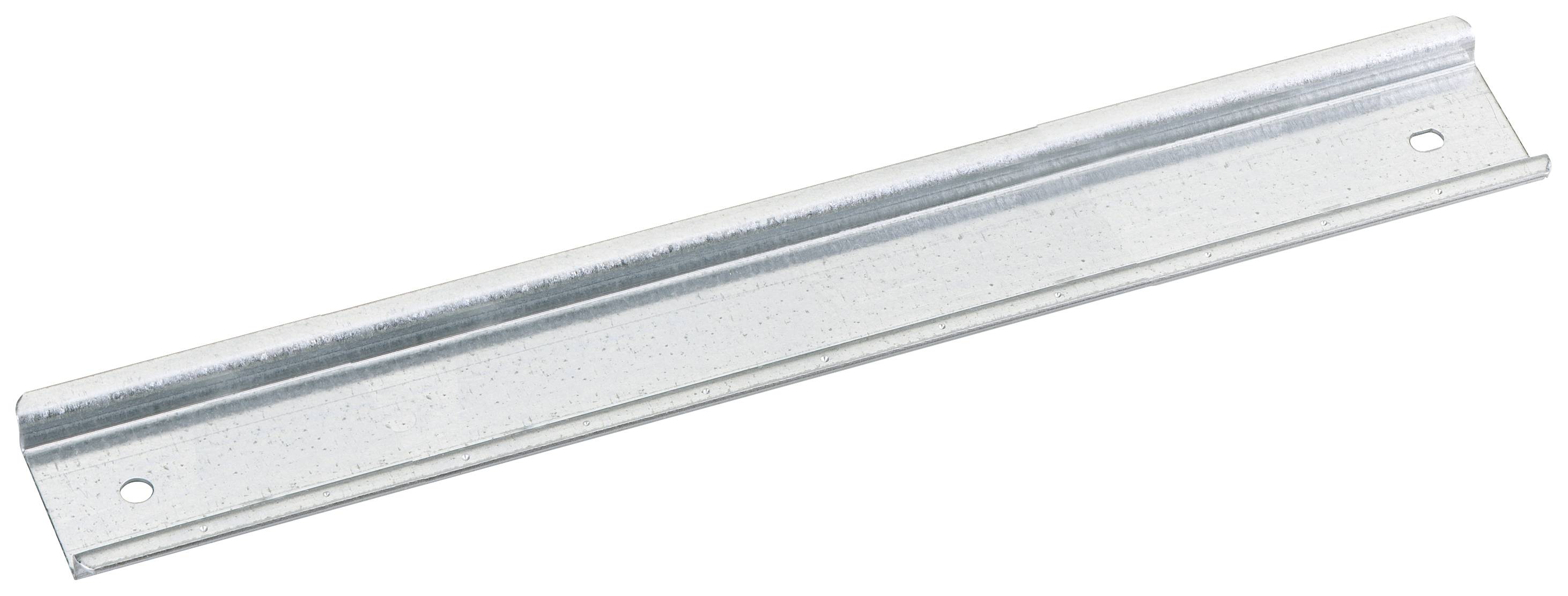 Connecteur d'angle métallique avec deux trous de perçage, principalement utilisé pour stabiliser ou relier des éléments structurels.