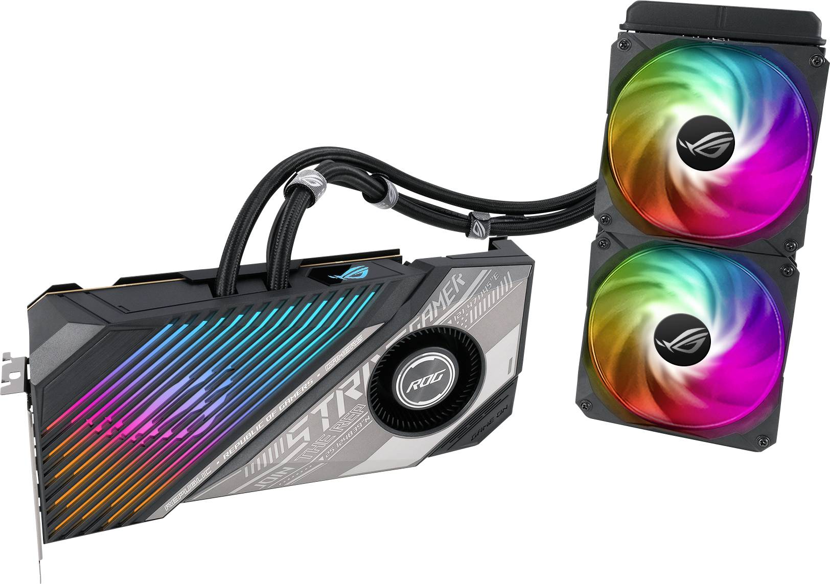 Asus Carte graphique AMD Radeon RX 6900 XT Strix 16 GB GDDR6-RAM PCIe HDMI™, DisplayPort, USB-C™ éclairage RGB, AMD FreeSync