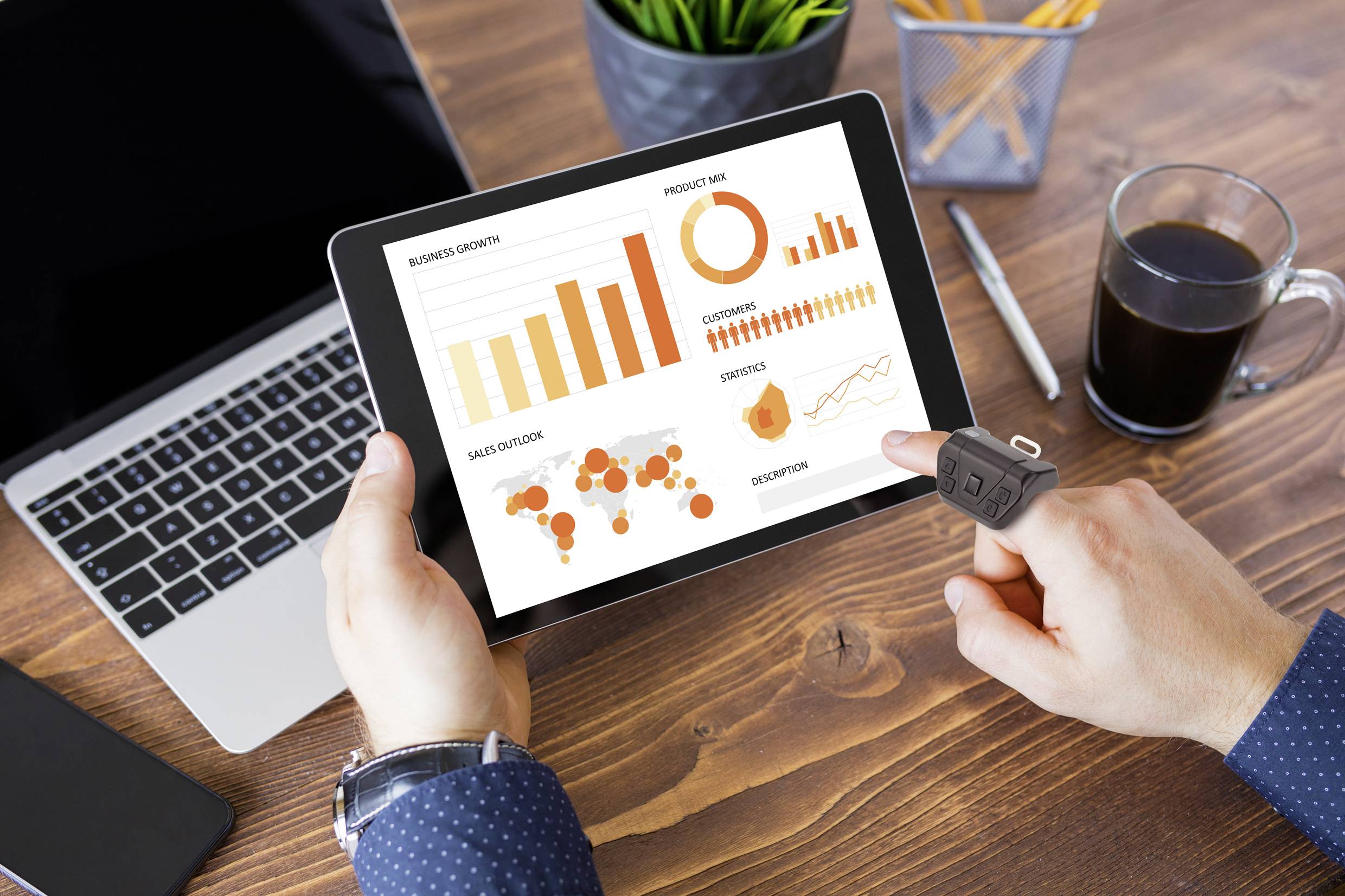 Télécommande de présentation Bluetooth Renkforce RF-WRC-300 Pavé tactile