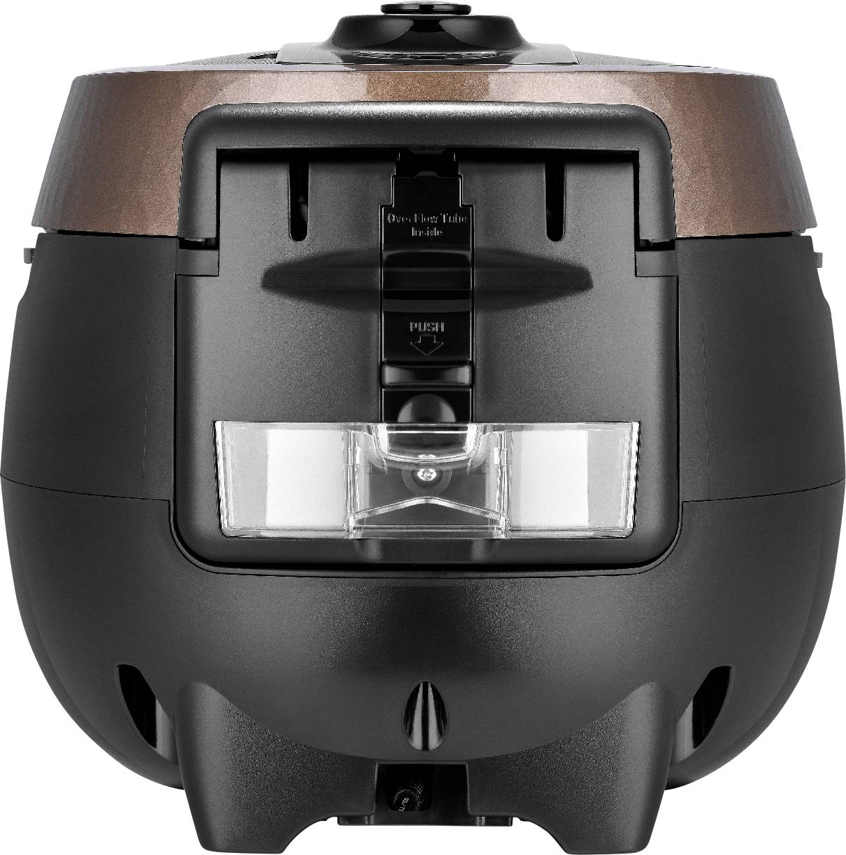 Cuckoo CRP-R0607F Cuiseur à riz noir, marron rouille avec fonction de cuisson-vapeur