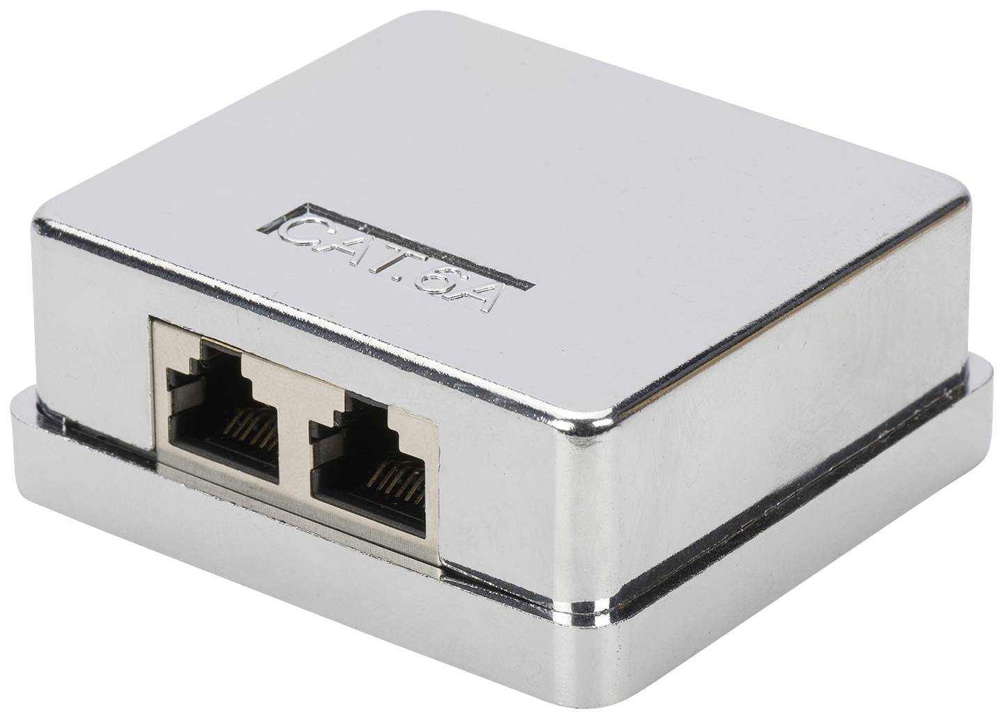 Digitus Prise réseau montage apparent (en saillie) CAT 6a 2 ports