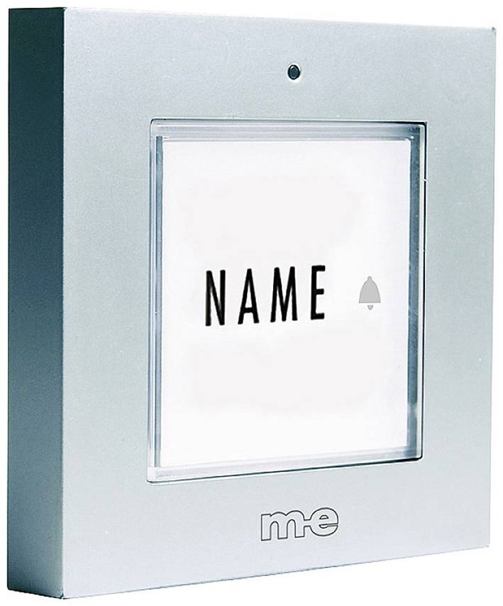 m-e modern-electronics 41272 Sonnette sans fil Emetteur avec porte-nom