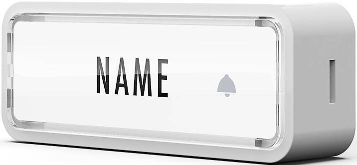 m-e modern-electronics 41290 Sonnette sans fil Emetteur avec porte-nom