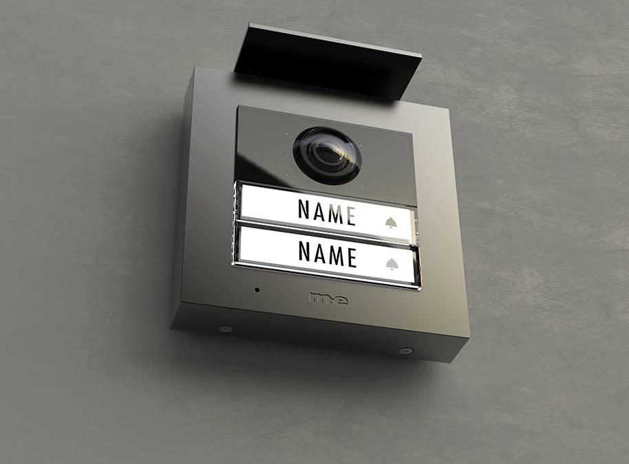 m-e modern-electronics VDV-2020 A Interphone vidéo filaire, RFID Station extérieure anthracite