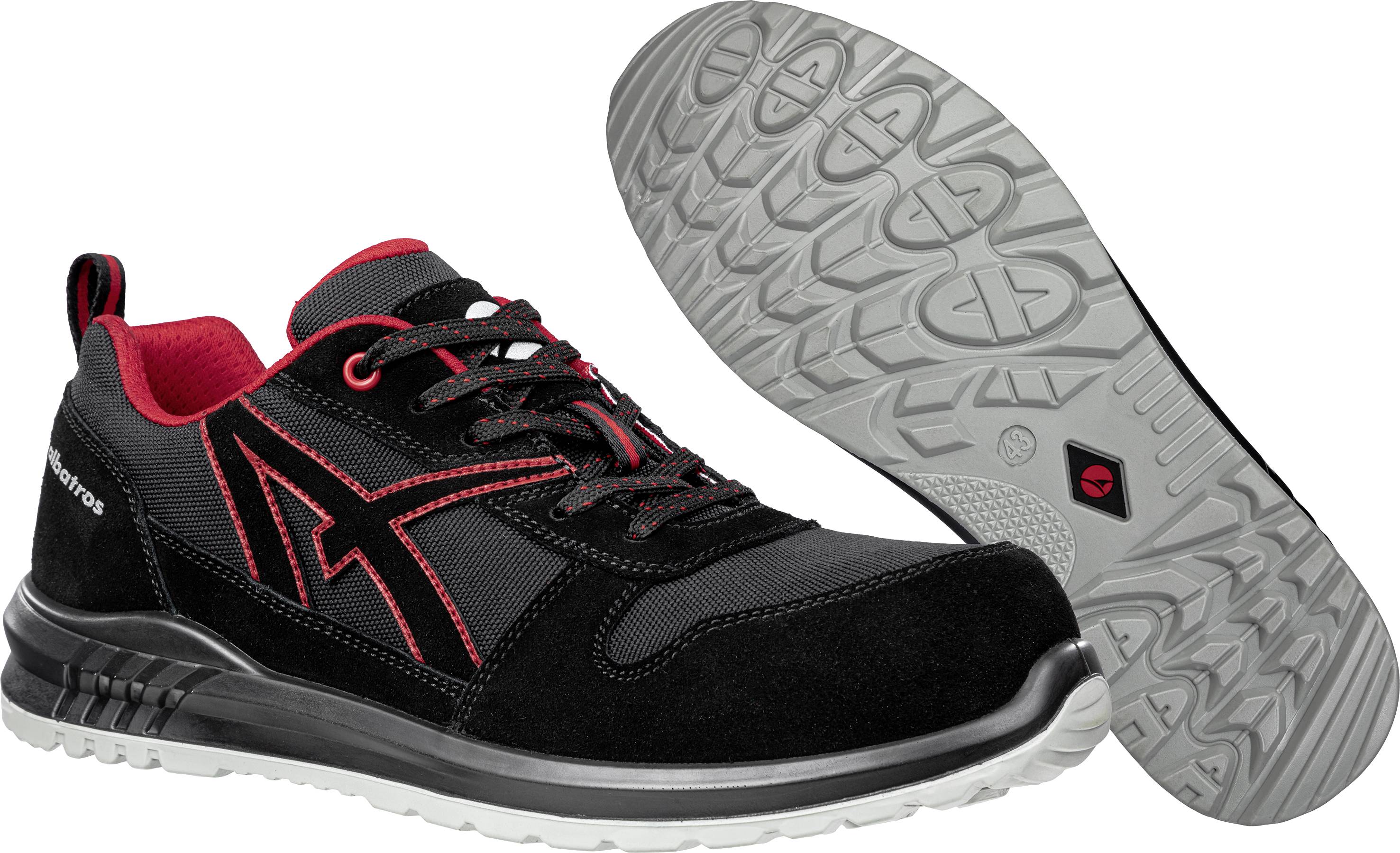 Albatros CLIFTON LOW SRC 648700210000042 Chaussures de sécurité S3 Pointure (EU): 42 noir, rouge 1 paire(s)