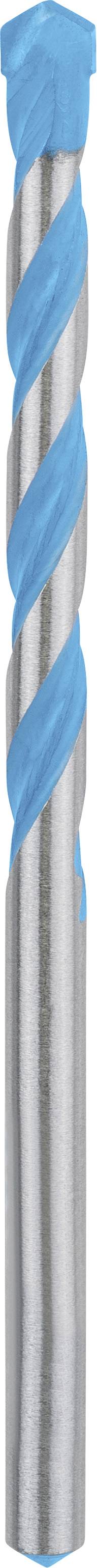 Fraise en métal avec revêtement spiralé bleu et tige argentée, adaptée pour une coupe précise dans les usinage de métaux.