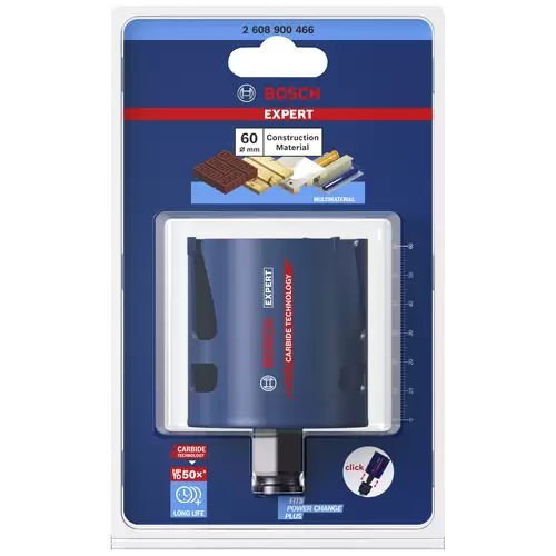 Bosch Accessories EXPERT Construction 2608900466 Scie-cloche 1 pièce 60 mm 1 pc(s) Bosch Accessories EXPERT Construction 2608900466 Scie-cloche 1 pièce 60 mm 1 pc(s)