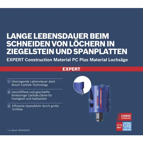Bosch Accessories EXPERT Construction 2608900489 Jeu de scies-cloches 15 pièces 20 mm, 22 mm, 25 mm, 32 mm, 35 mm, 40 mm, 44 mm Bosch Accessories EXPERT Construction 2608900489 Jeu de scies-cloches 15 pièces 20 mm, 22 mm, 25 mm, 32 mm, 35 mm, 40 mm, 44 mm