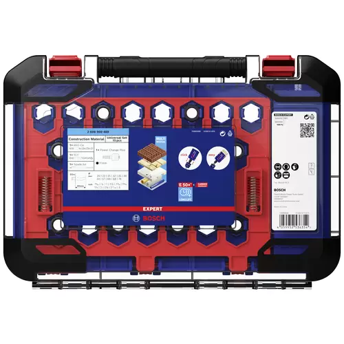 Bosch Accessories EXPERT Construction 2608900489 Jeu de scies-cloches 15 pièces 20 mm, 22 mm, 25 mm, 32 mm, 35 mm, 40 mm, 44 mm Bosch Accessories EXPERT Construction 2608900489 Jeu de scies-cloches 15 pièces 20 mm, 22 mm, 25 mm, 32 mm, 35 mm, 40 mm, 44 mm