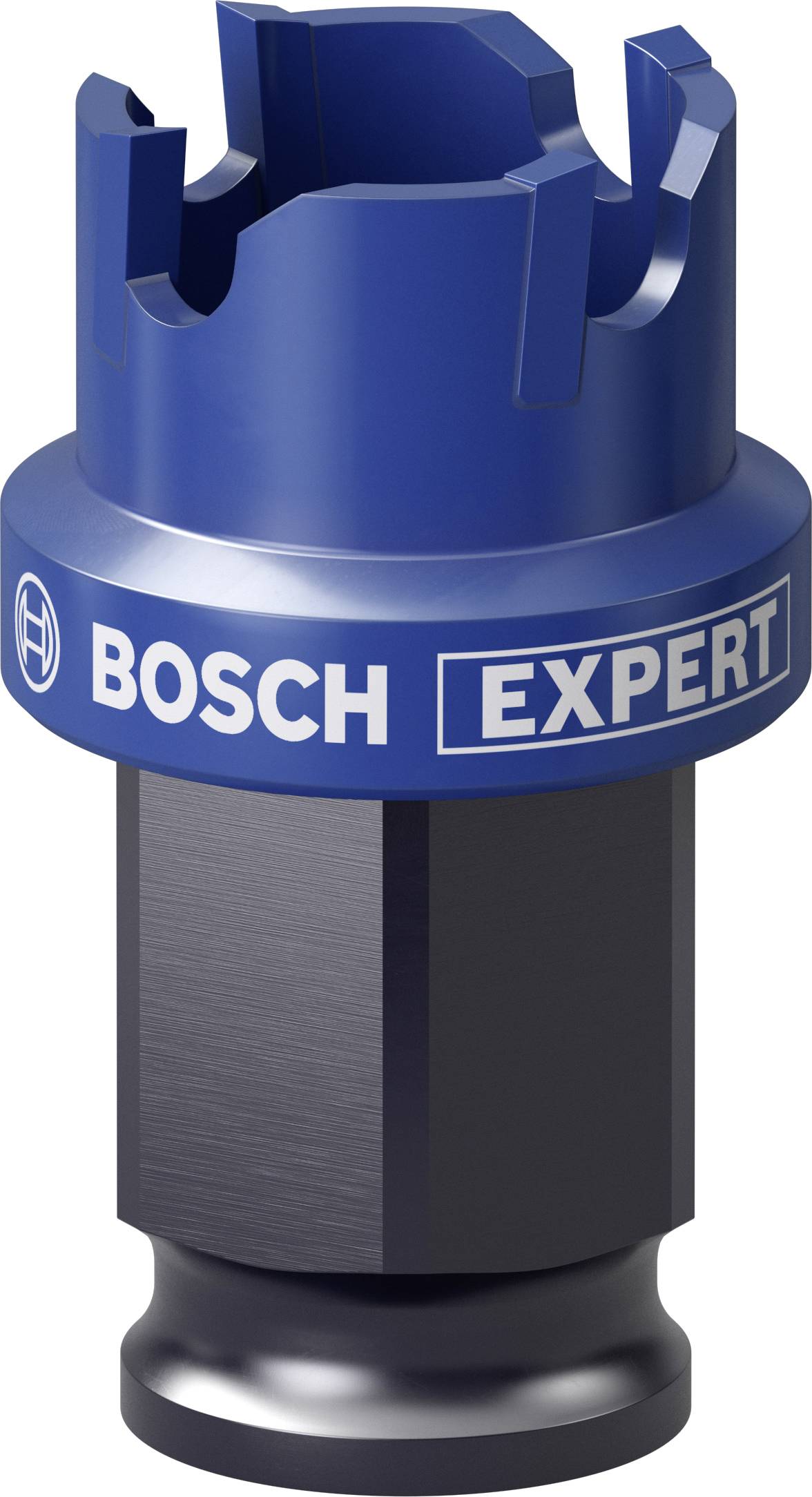 Ensemble de mèches Bosch Expert en bleu, avec une tige hexagonale marquante et une tête spécialement formée, adapté aux applications professionnelles.