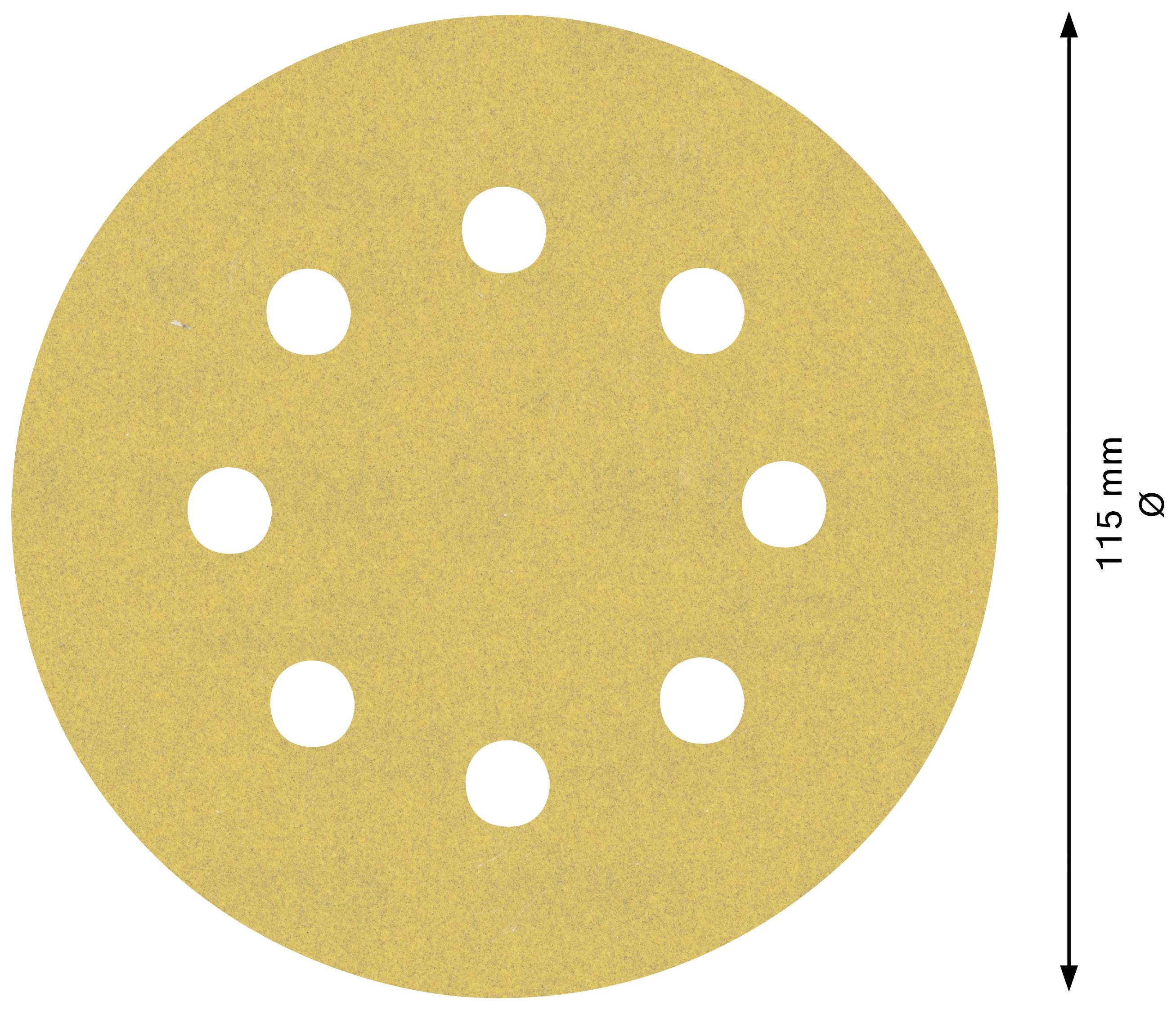 Bosch Accessories EXPERT C470 2608900798 Feuille abrasive pour ponceuse excentrique perforé Grain 180 (Ø) 115 mm 5 pc(s)