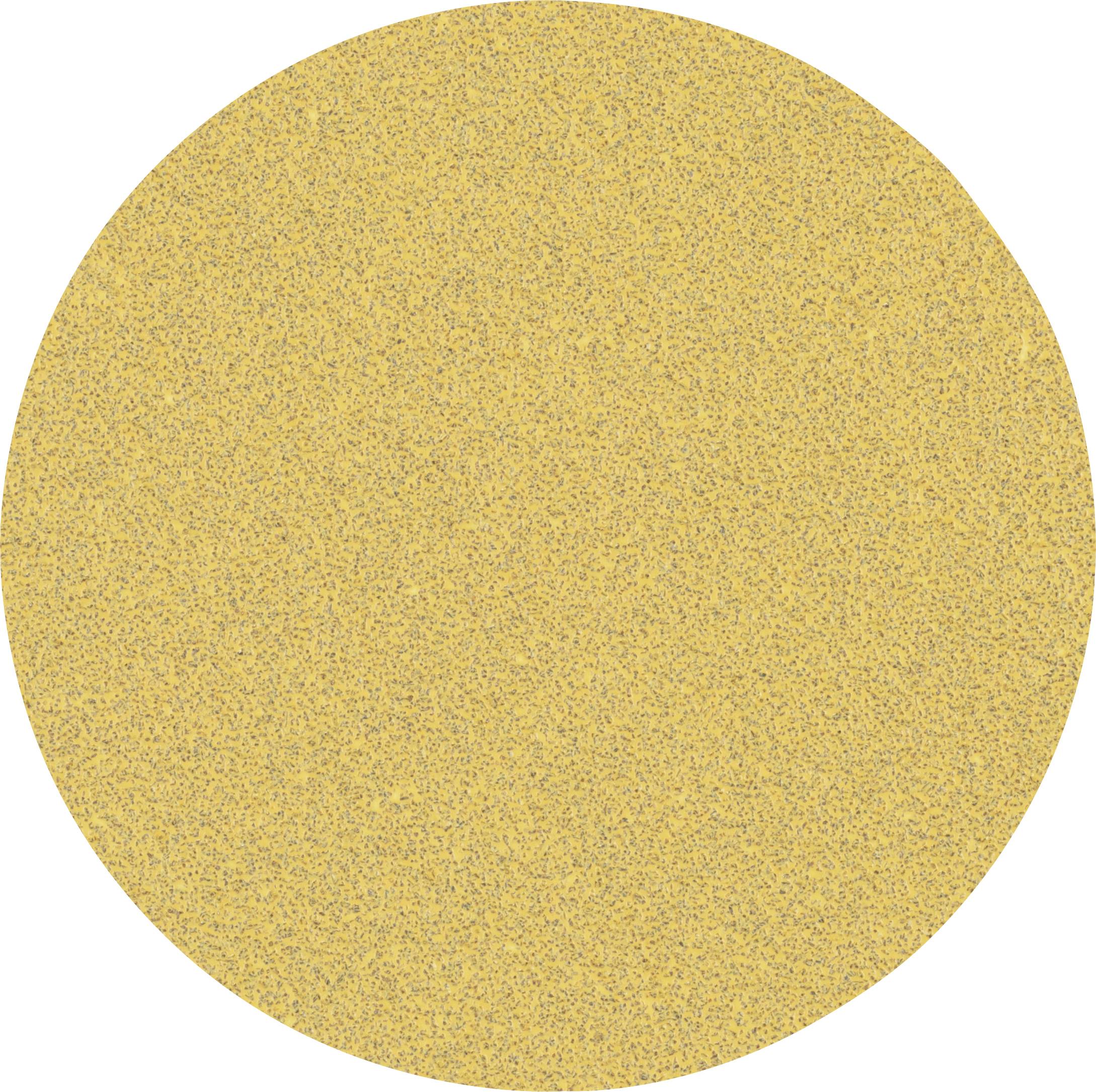 Point jaune à structure granulaire sur un fond clair.