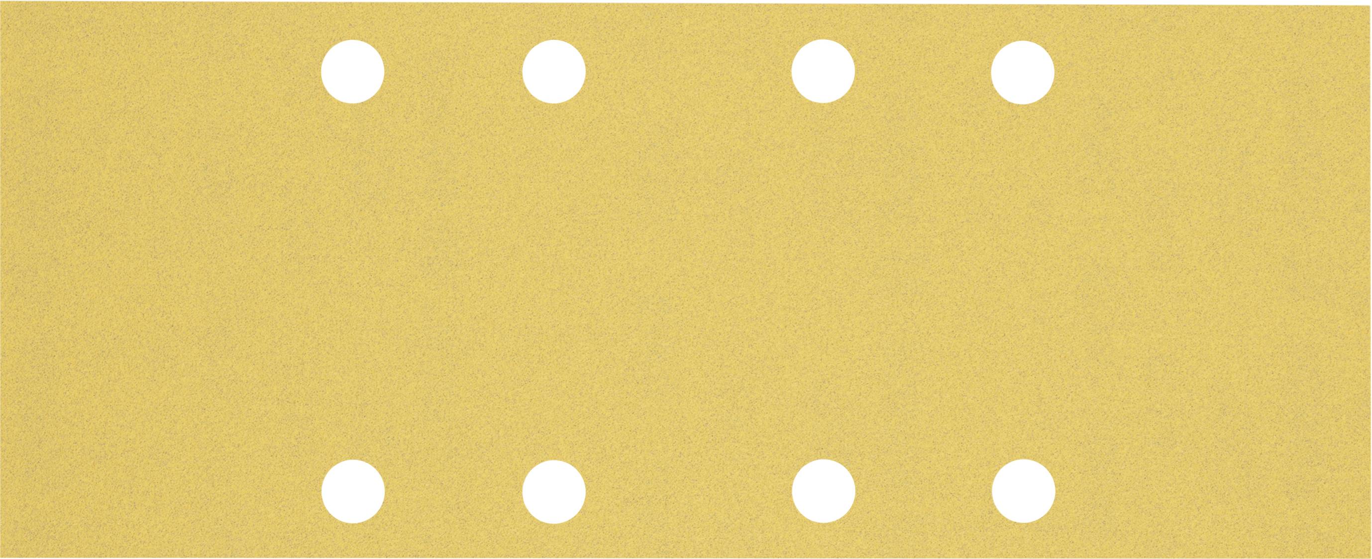 Fond jaune avec des points blancs sur deux rangées.