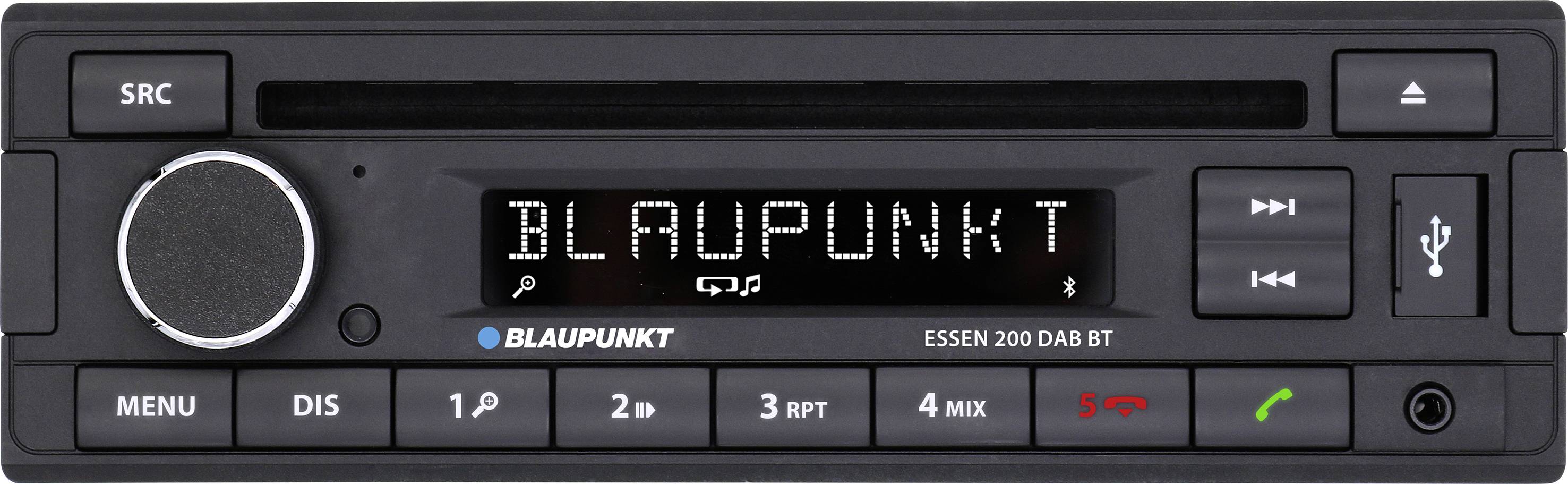 Blaupunkt Essen 200 DAB BT Autoradio kit mains libres bluetooth, tuner DAB+