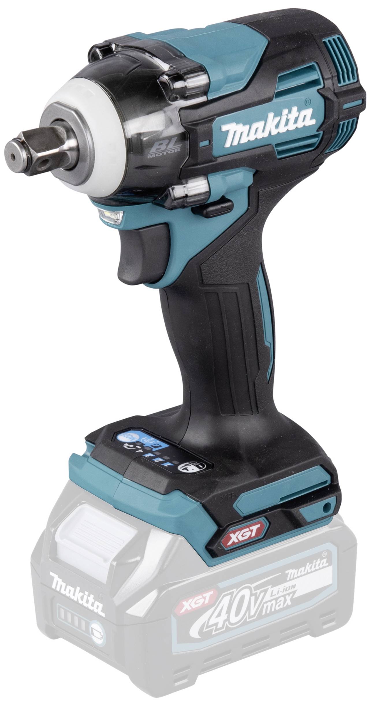 Visseuse-perceuse Makita, 40V Max XGT, avec poignée ergonomique et design robuste pour des applications de vissage et de perçage polyvalentes.